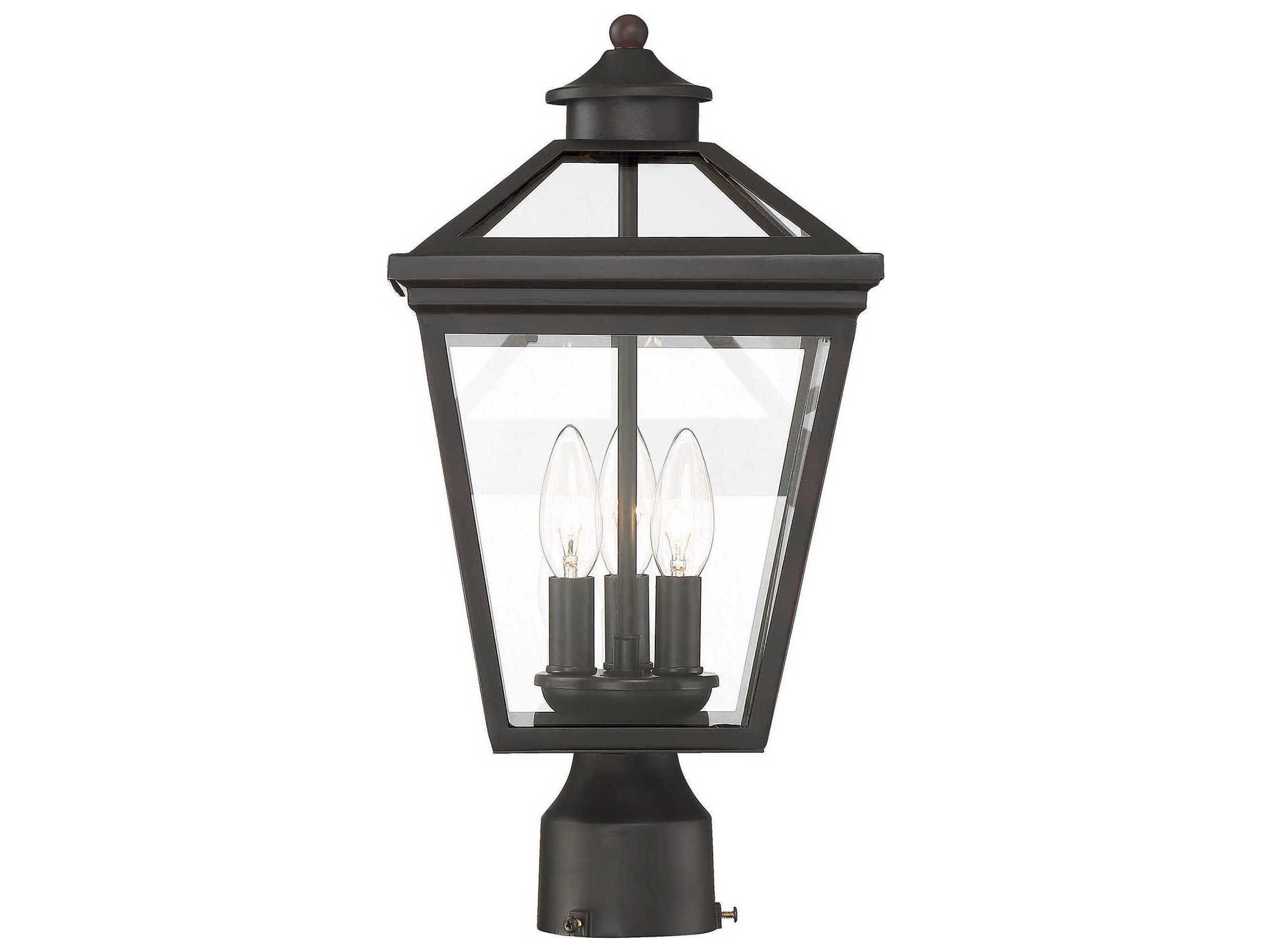 Savoy House Ellijay 3 - Light Outdoor Post Light