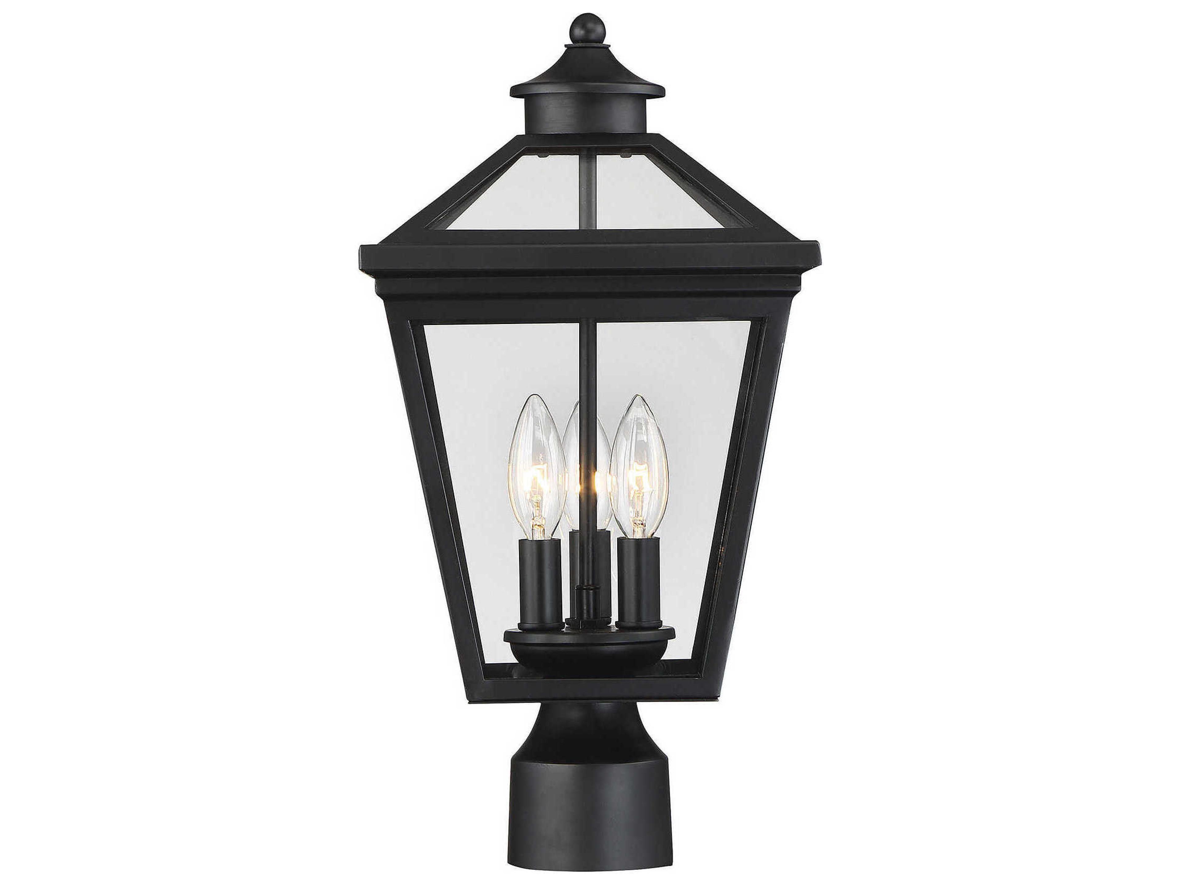 Savoy House Ellijay 3 - Light Outdoor Post Light