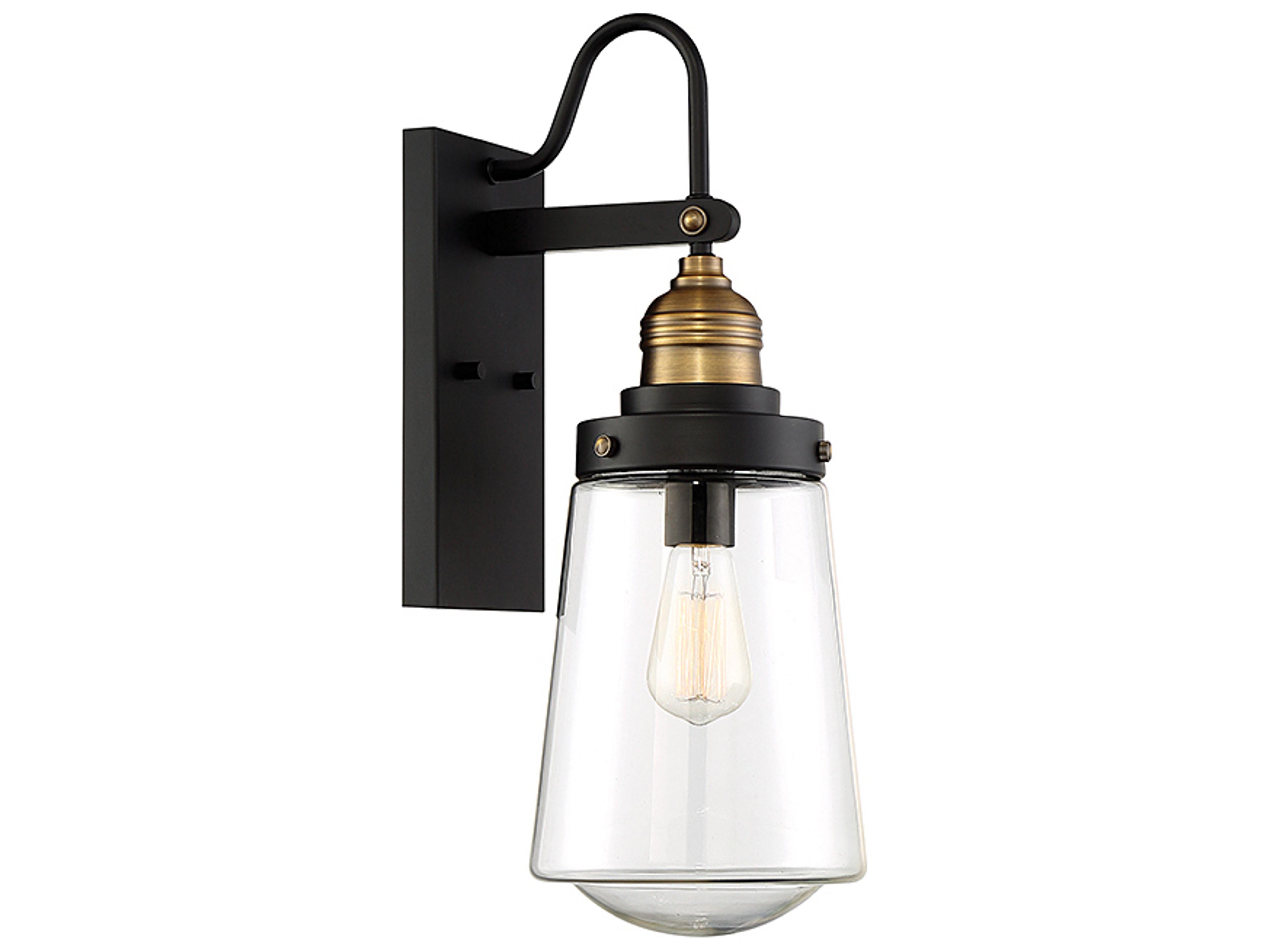 Savoy House Macauley 1 - Light Glass Outdoor Wall Light