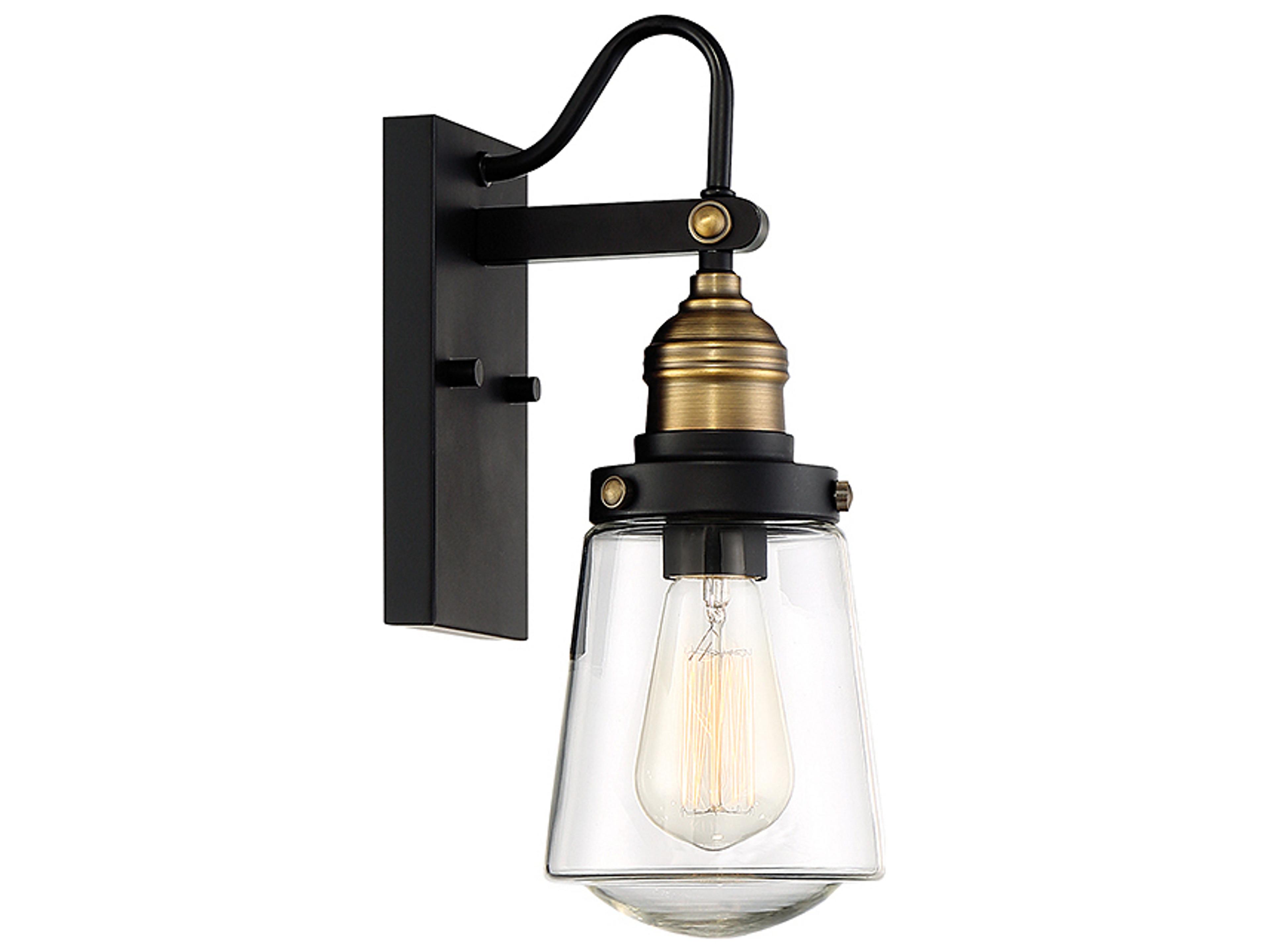 Savoy House Macauley 1 - Light Glass Outdoor Wall Light