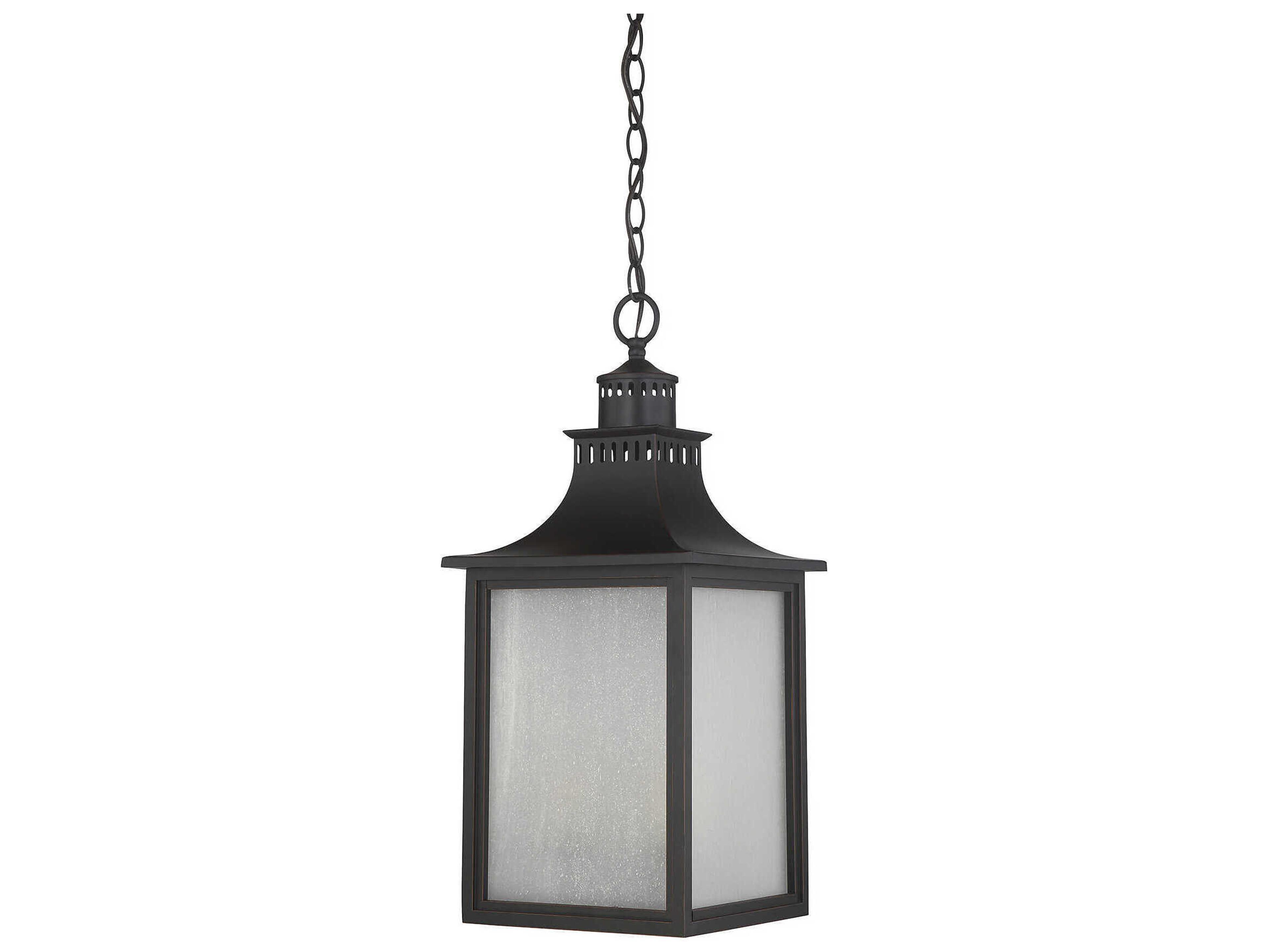 Savoy House Monte Grande 3-Light English Bronze Glass Lantern Mini Pendant