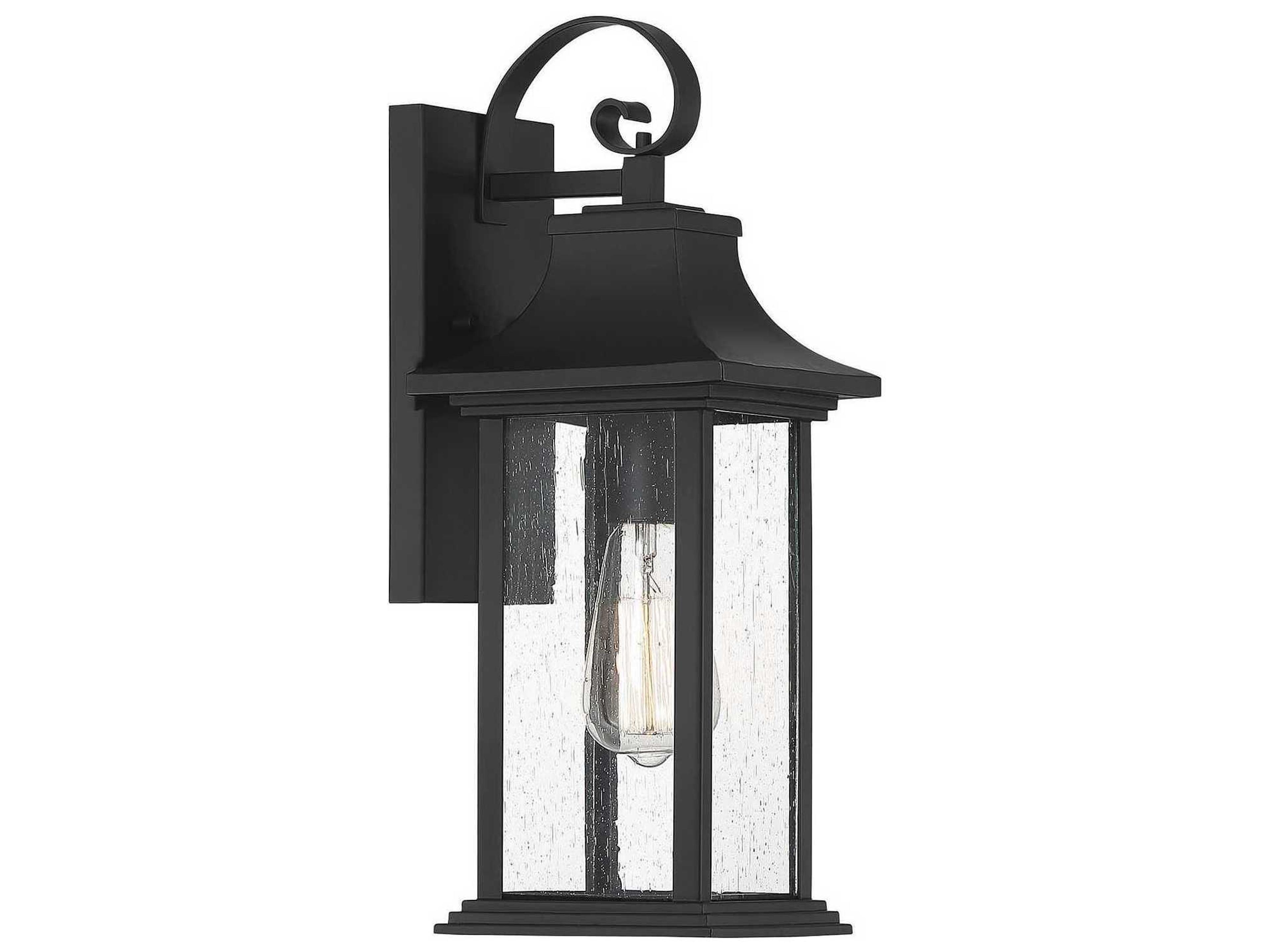 Savoy House Hancock 1 - Light Glass Outdoor Wall Light