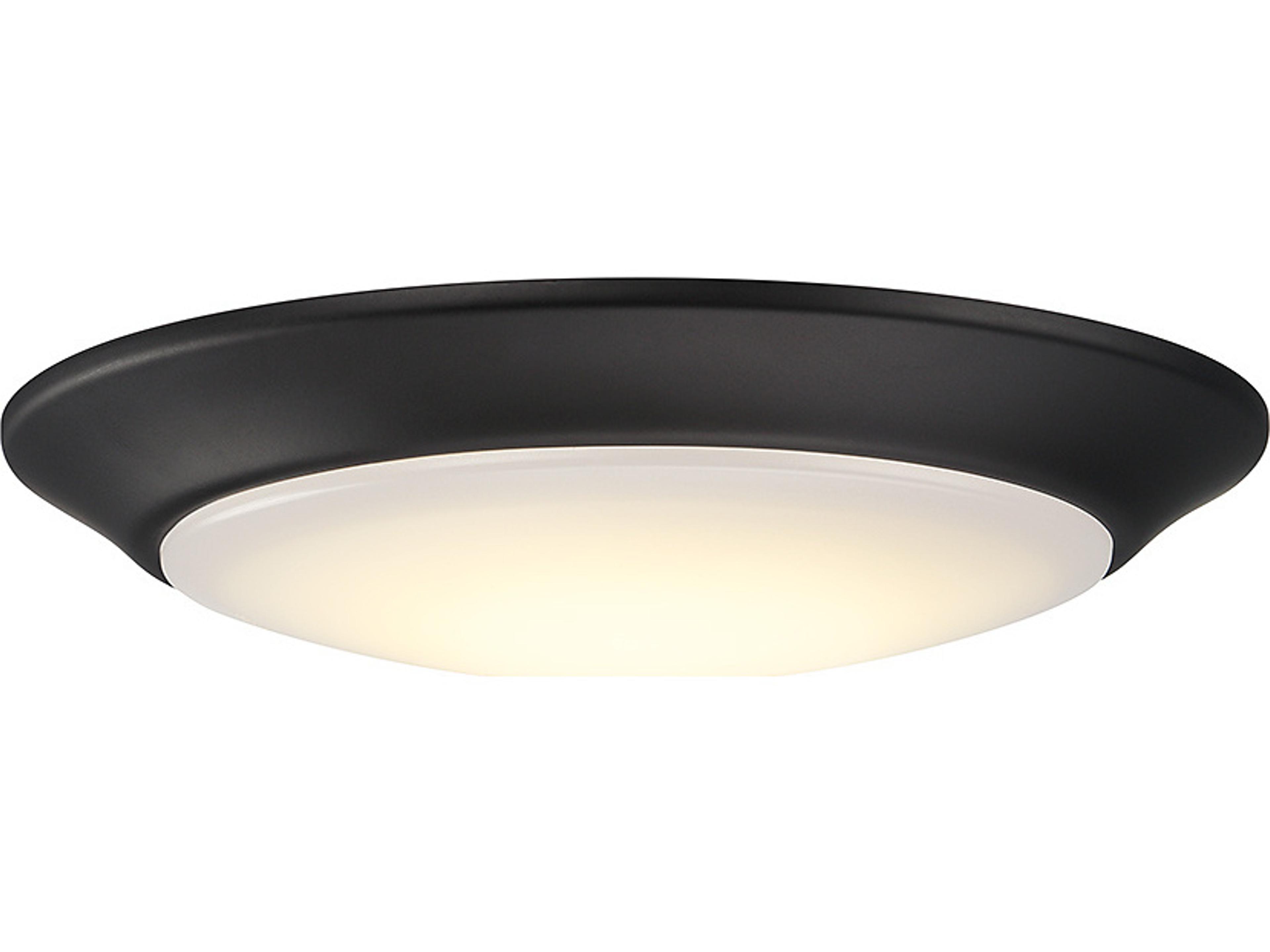 Savoy House 1-Light Matte Black Geometric Flush Mount