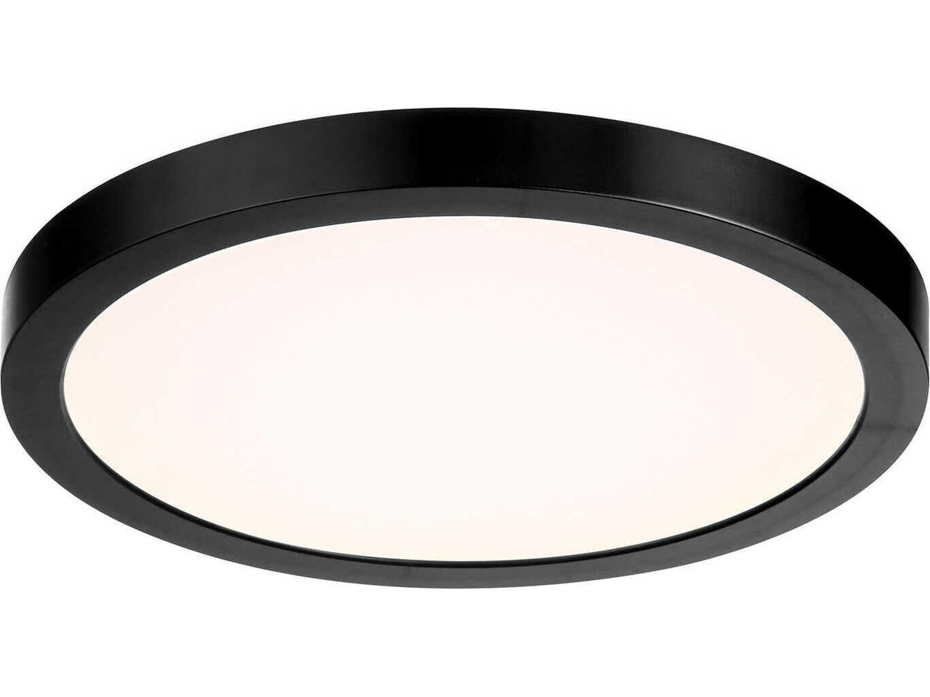 Savoy House 1-Light Black Round Flush Mount