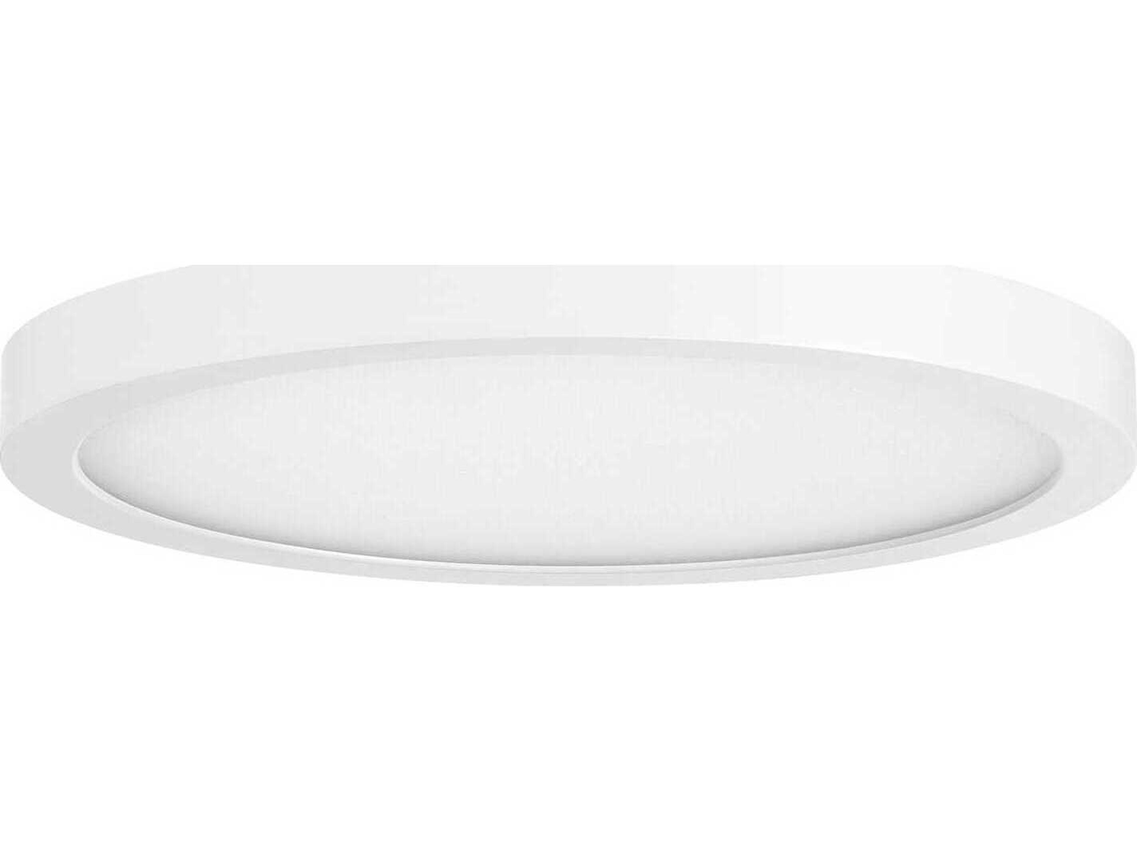 Savoy House 1-Light White Round Flush Mount