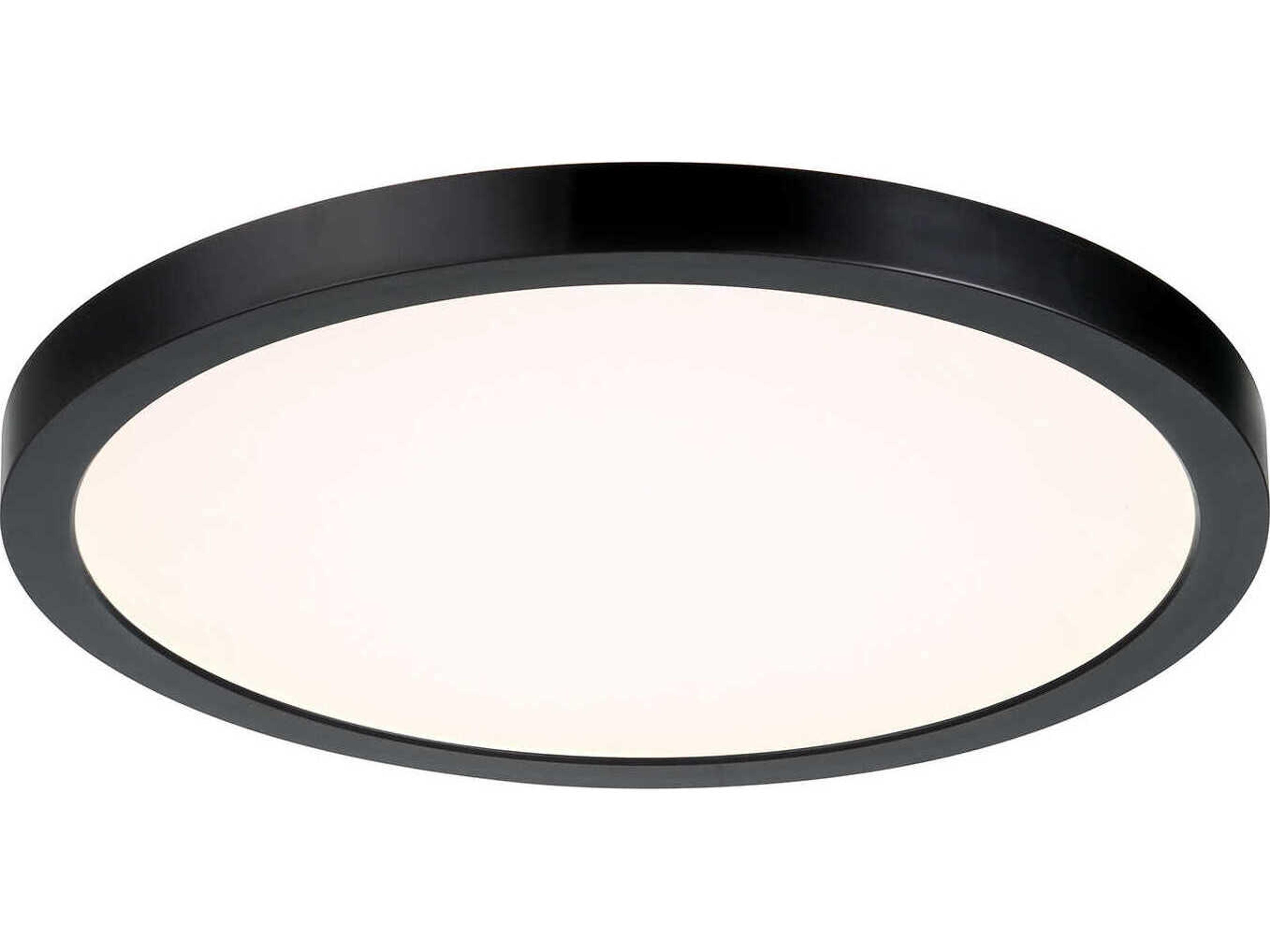 Savoy House 1-Light Black Round Flush Mount
