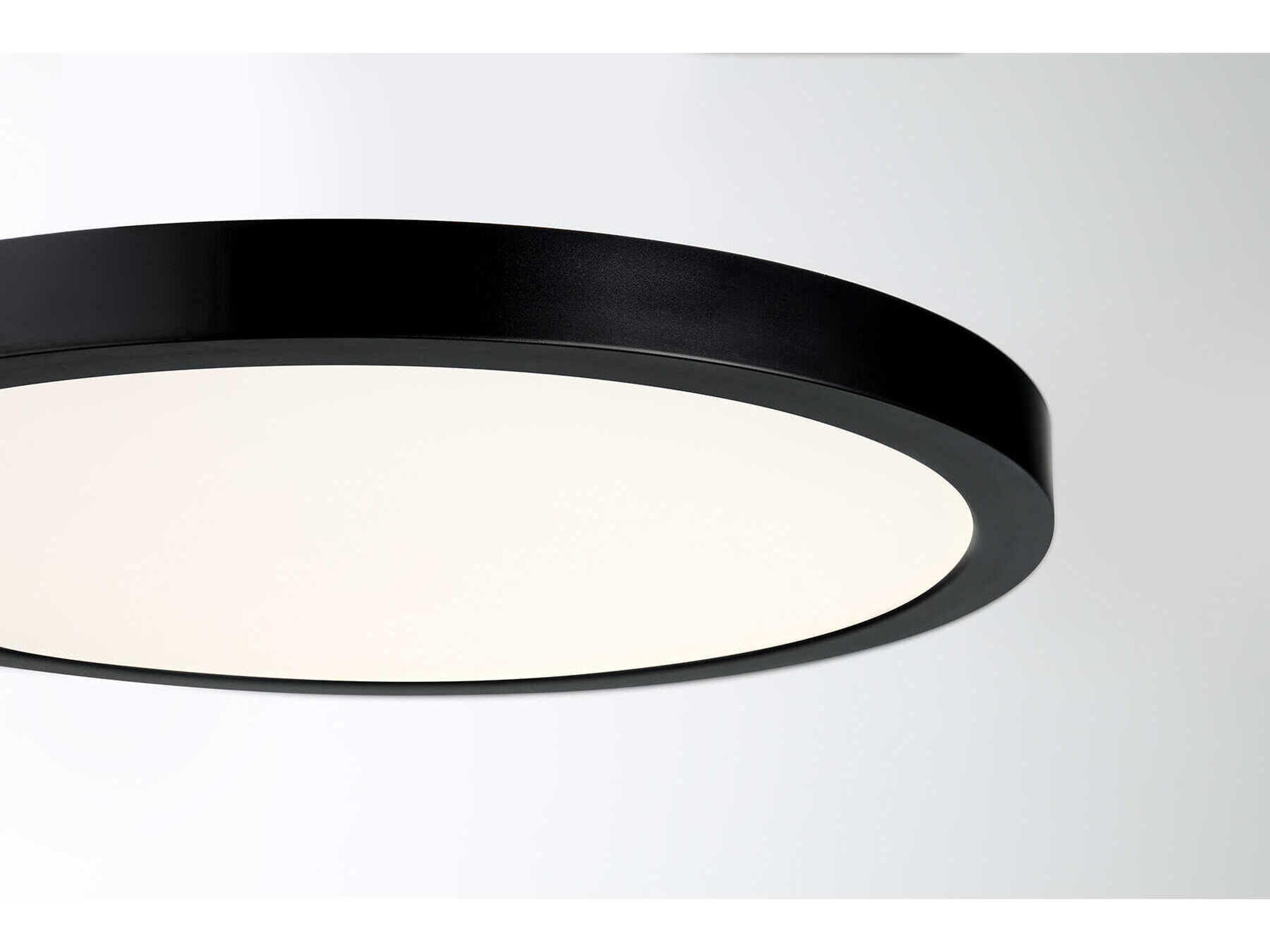 Savoy House 1-Light Black Round Flush Mount