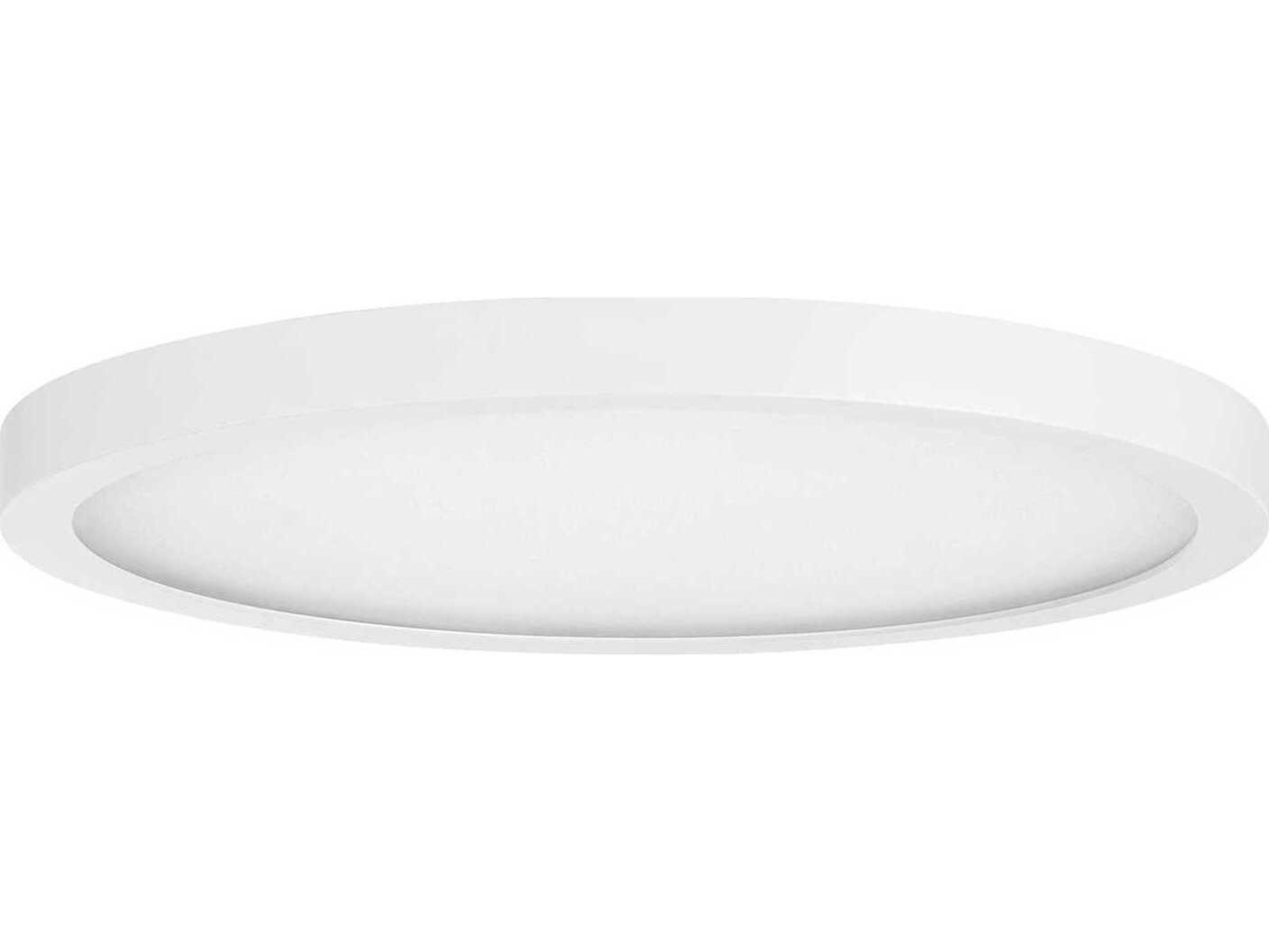 Savoy House 1-Light White Round Flush Mount