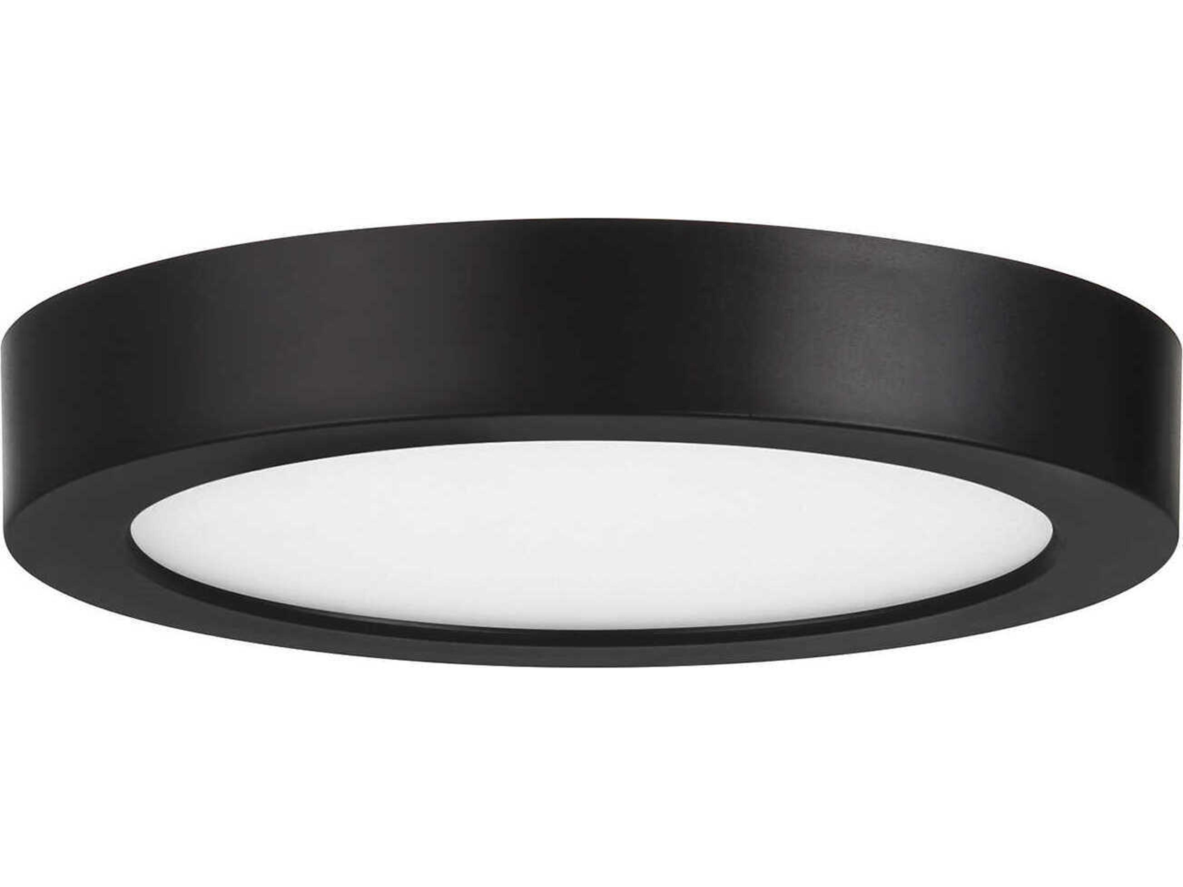 Savoy House 1-Light Black Round Flush Mount