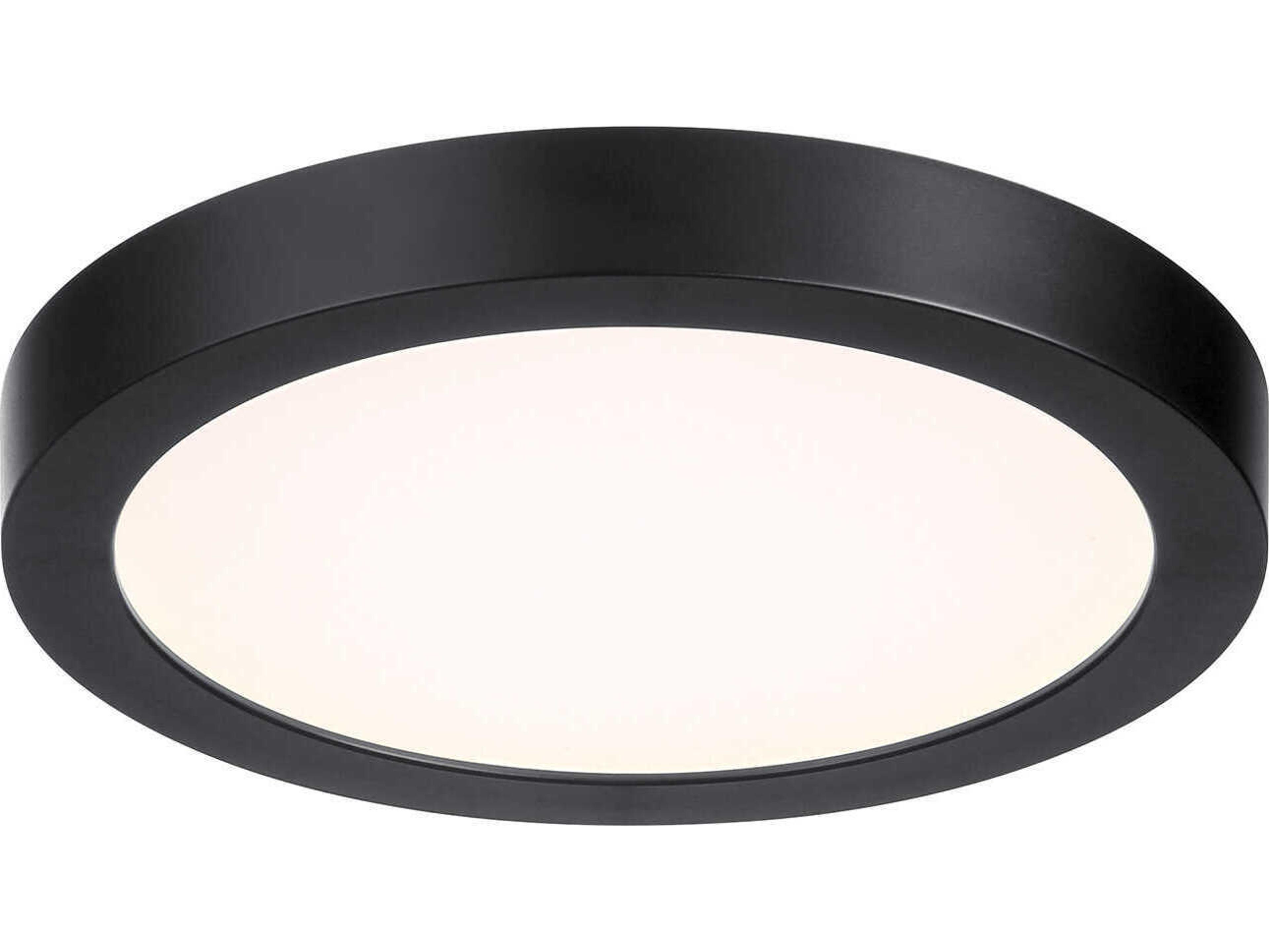 Savoy House 1-Light Black Round Flush Mount