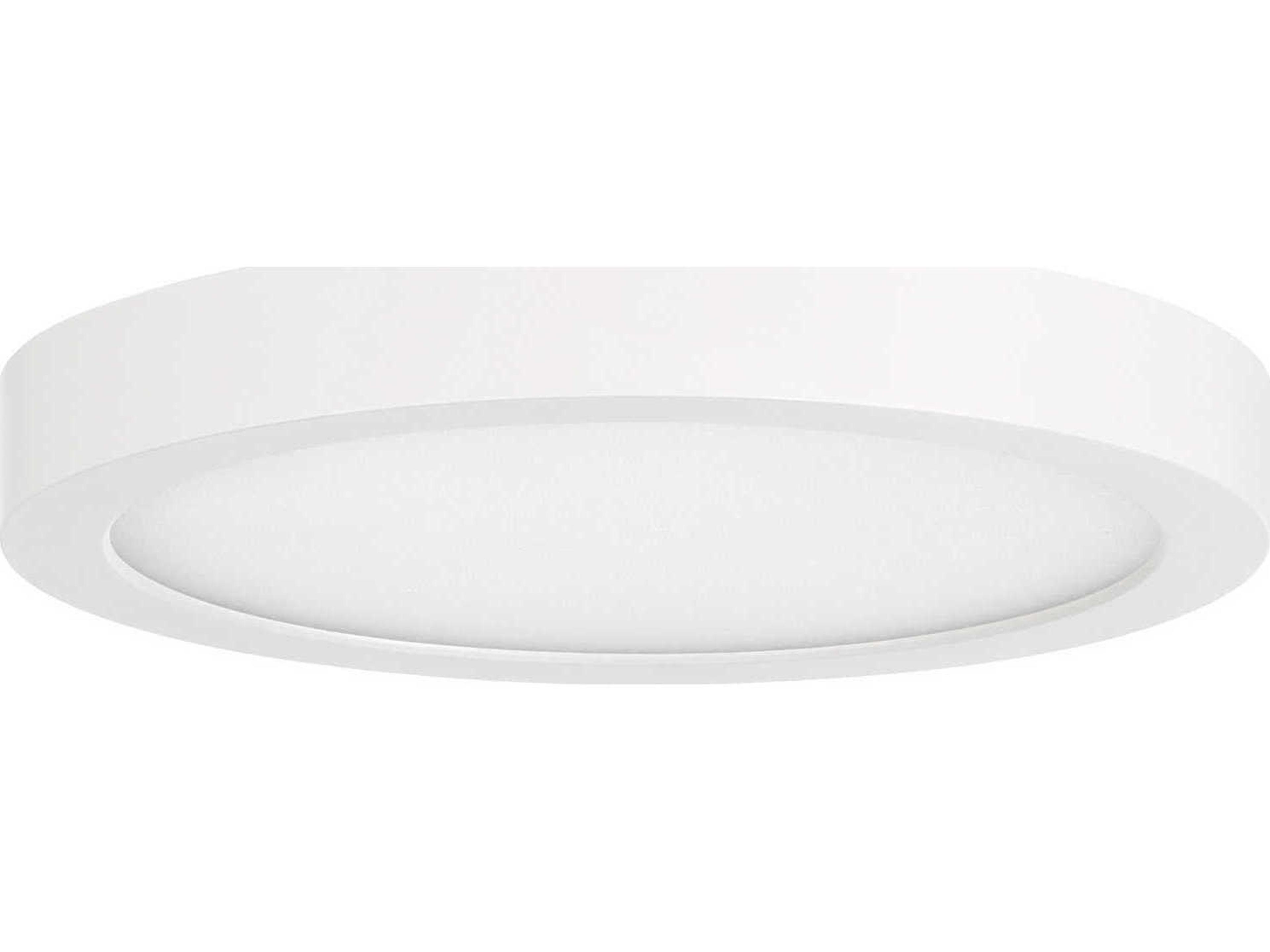 Savoy House 1-Light White Round Flush Mount