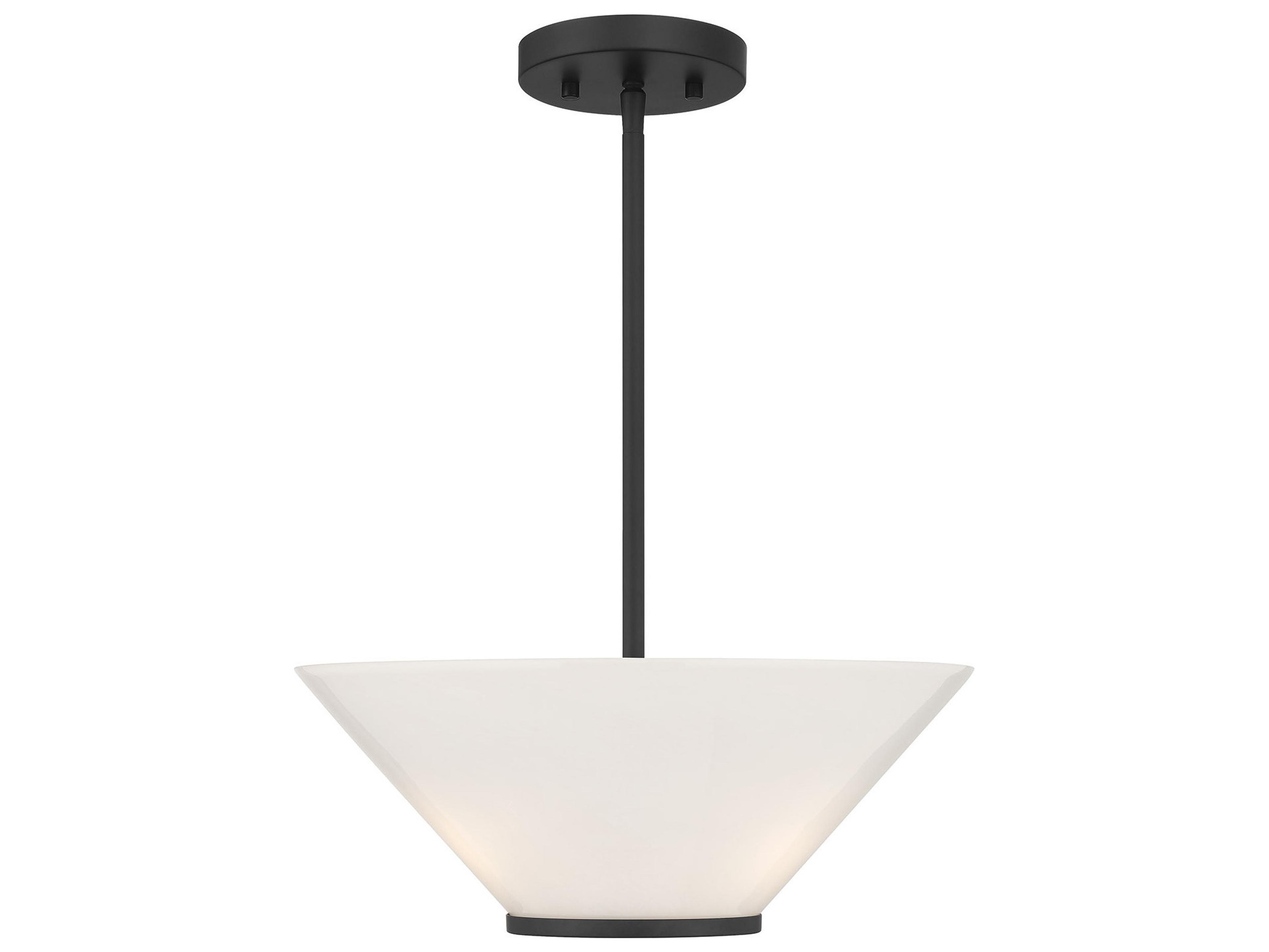 Blair 3-Light Matte Black Pendant