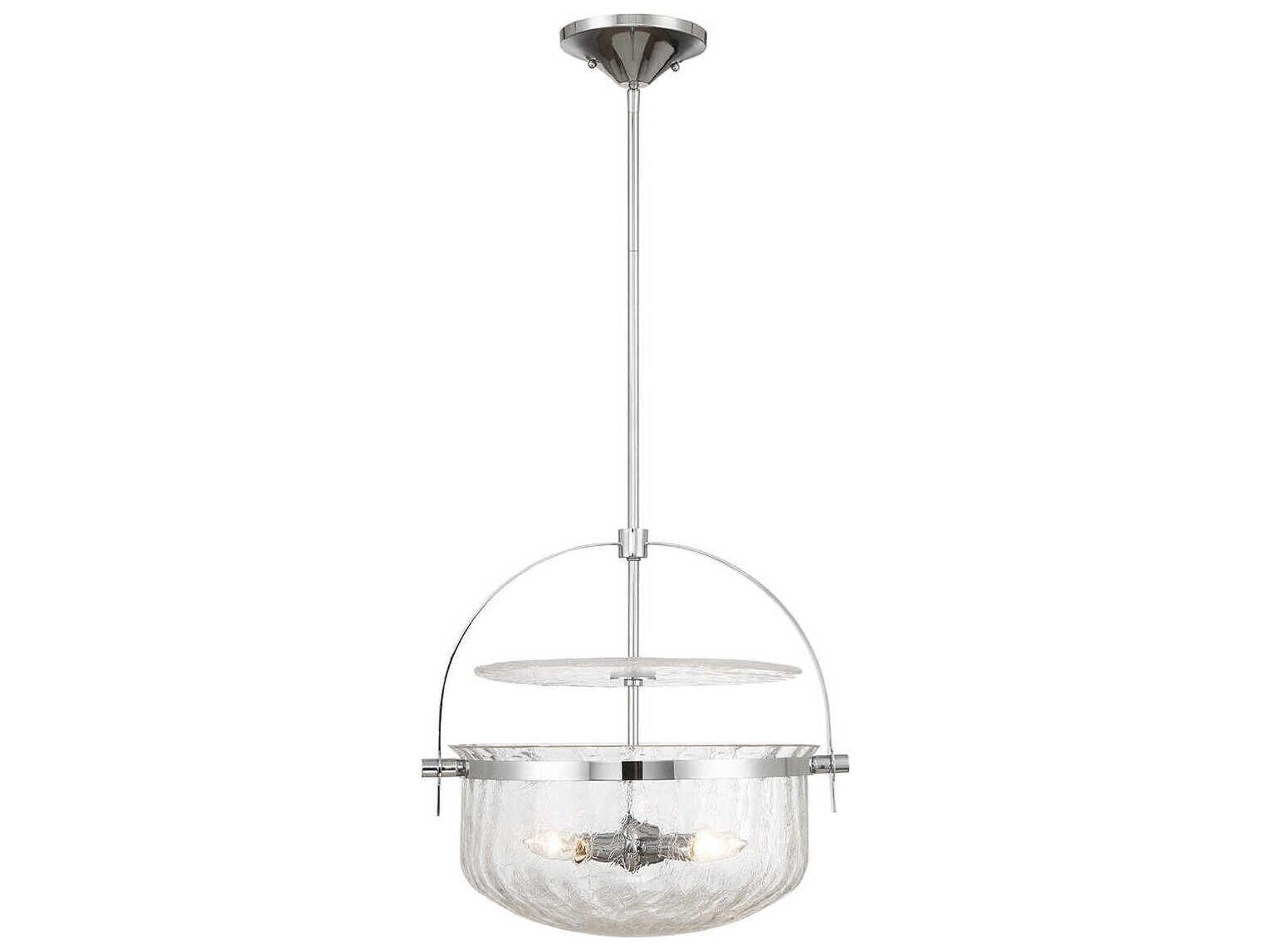 Denmar 4-Light Polished Chrome Bowl Pendant