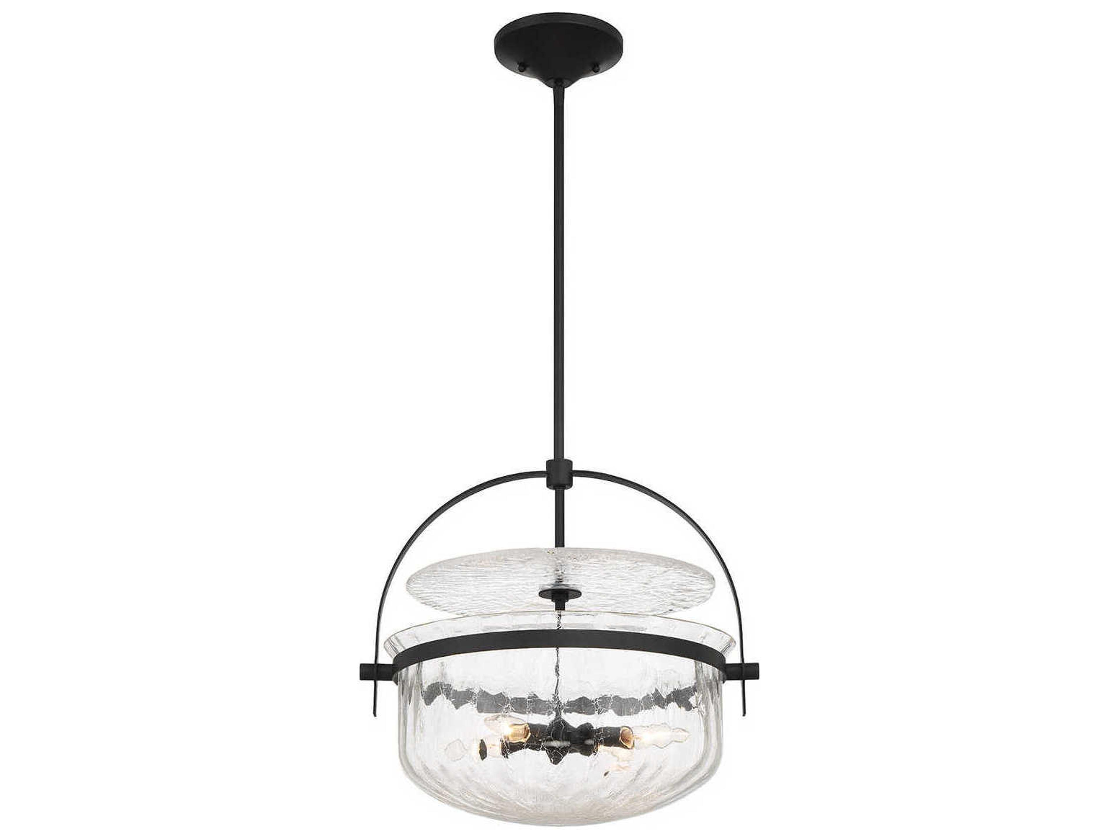 Savoy House Denmar 4-Light Matte Black Bowl Pendant