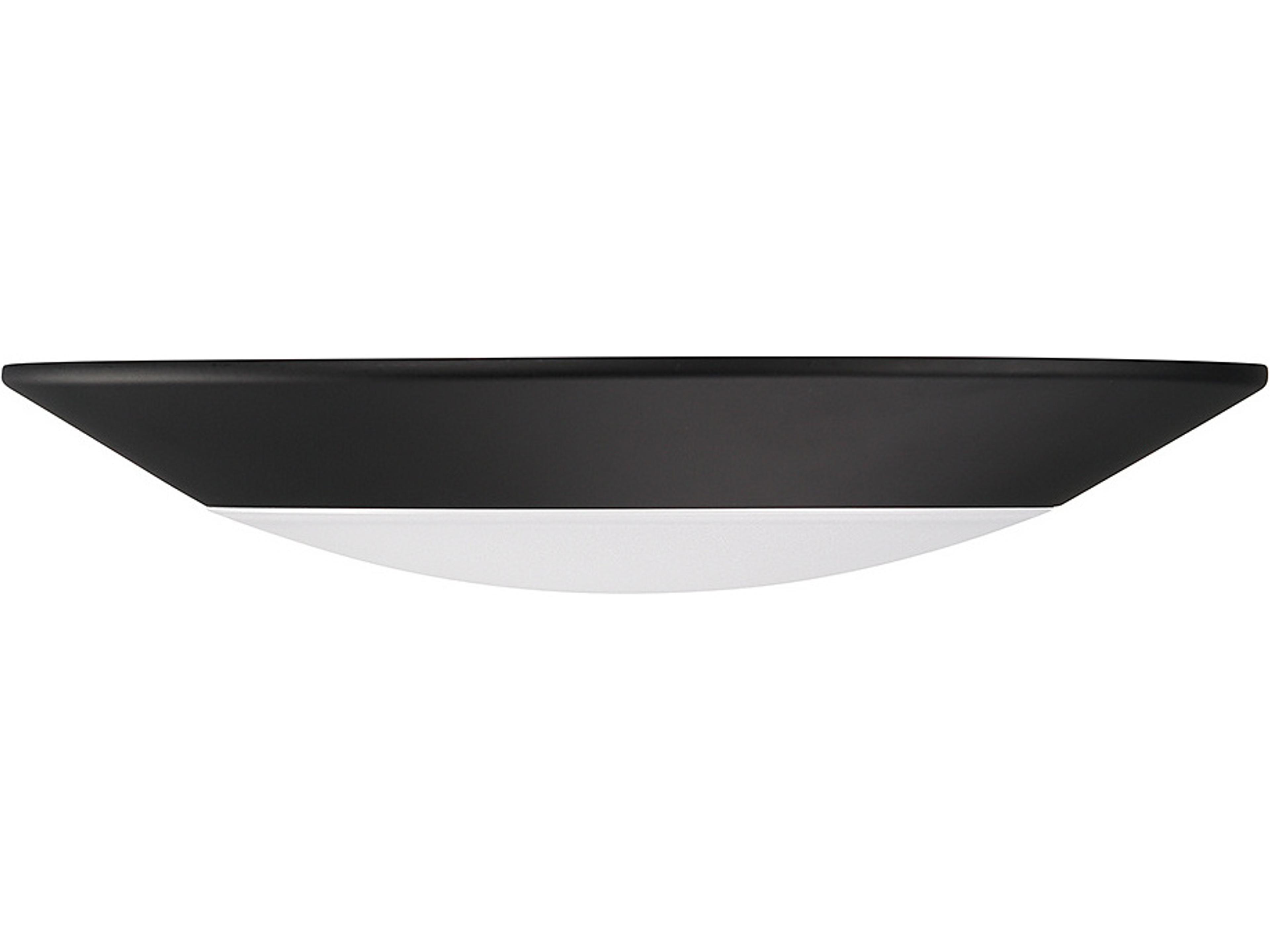 Savoy House 1-Light Matte Black Geometric Flush Mount