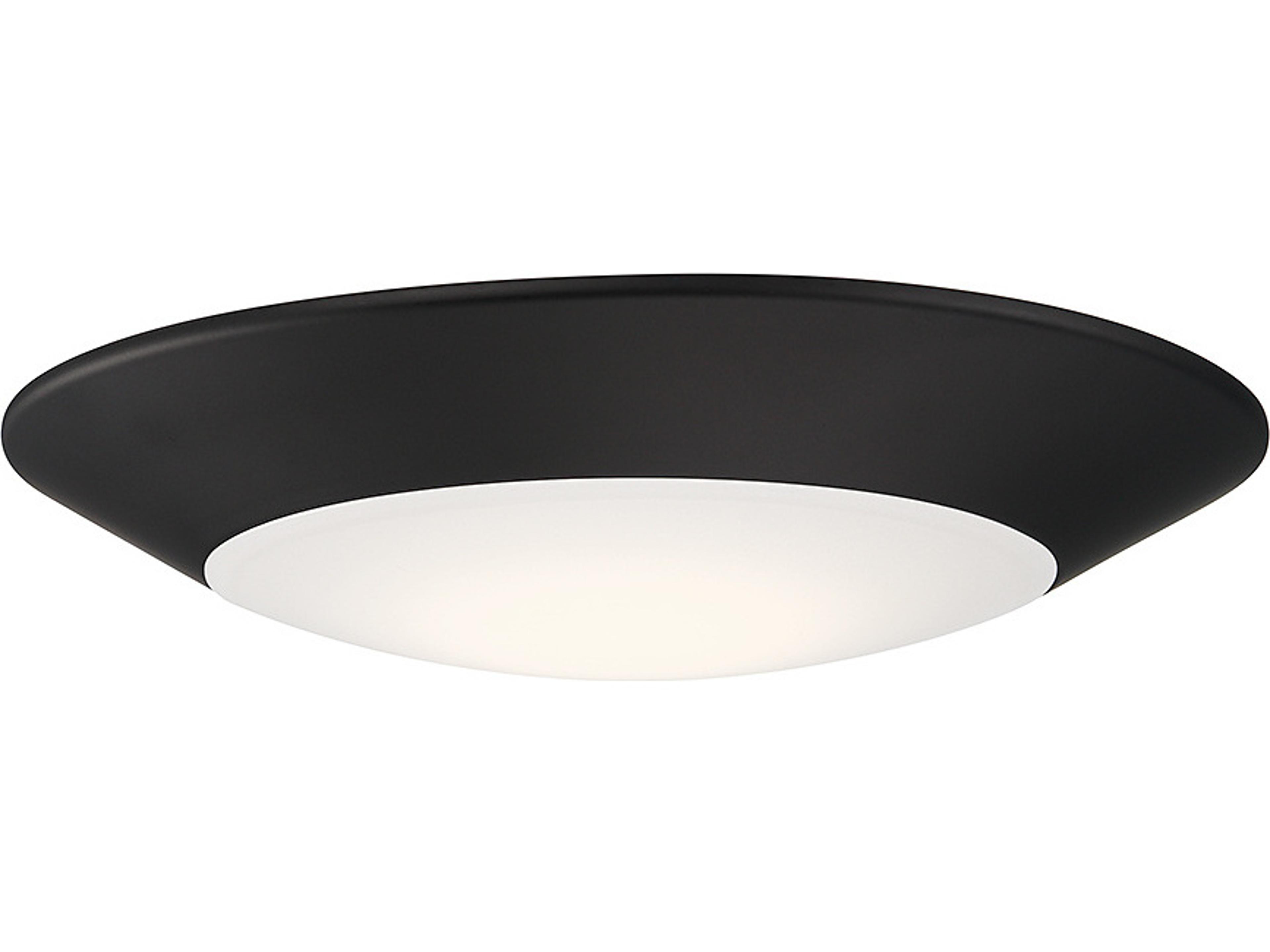 Savoy House 1-Light Matte Black Geometric Flush Mount