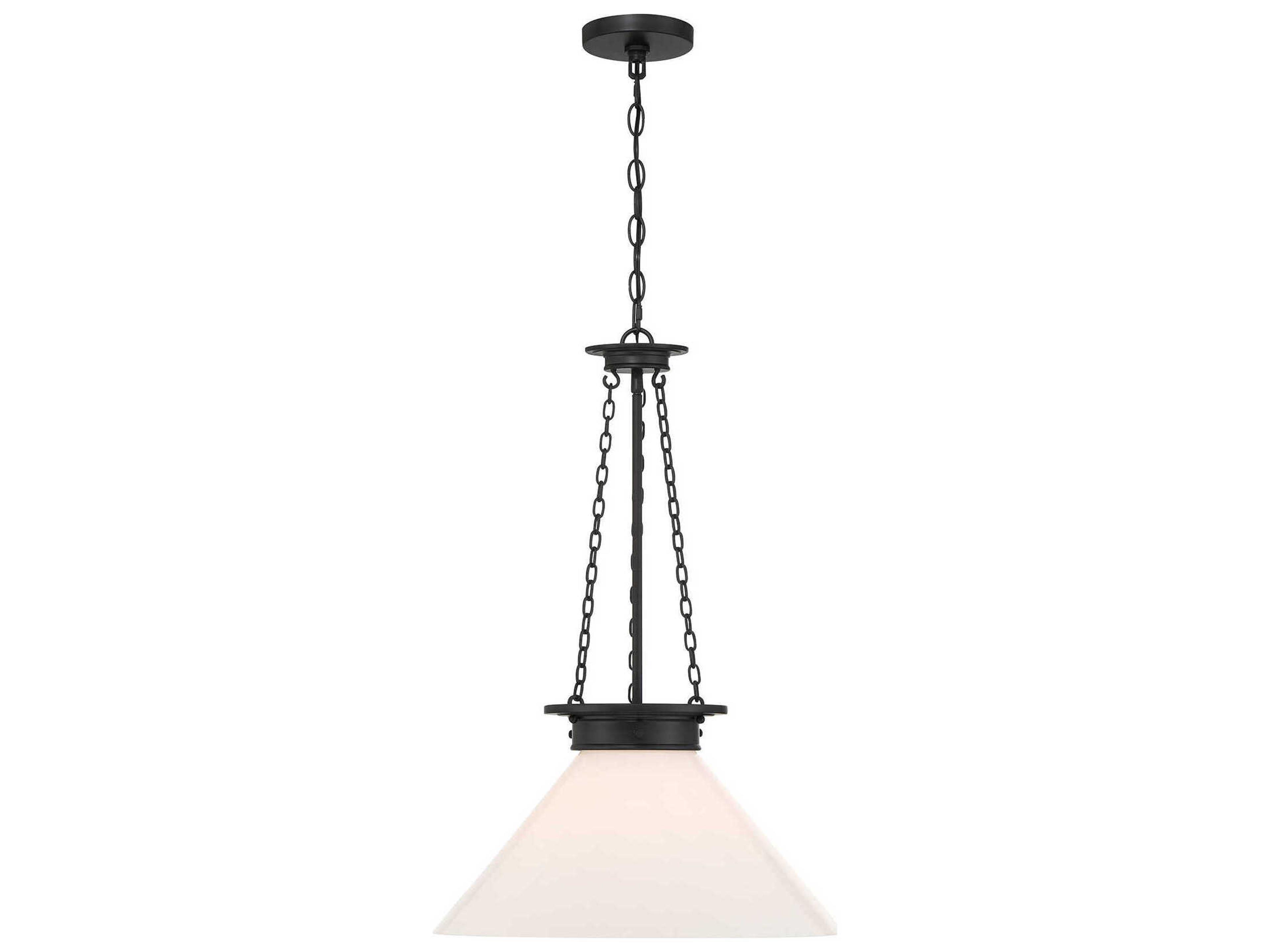 Myers 1-Light Matte Black Pendant
