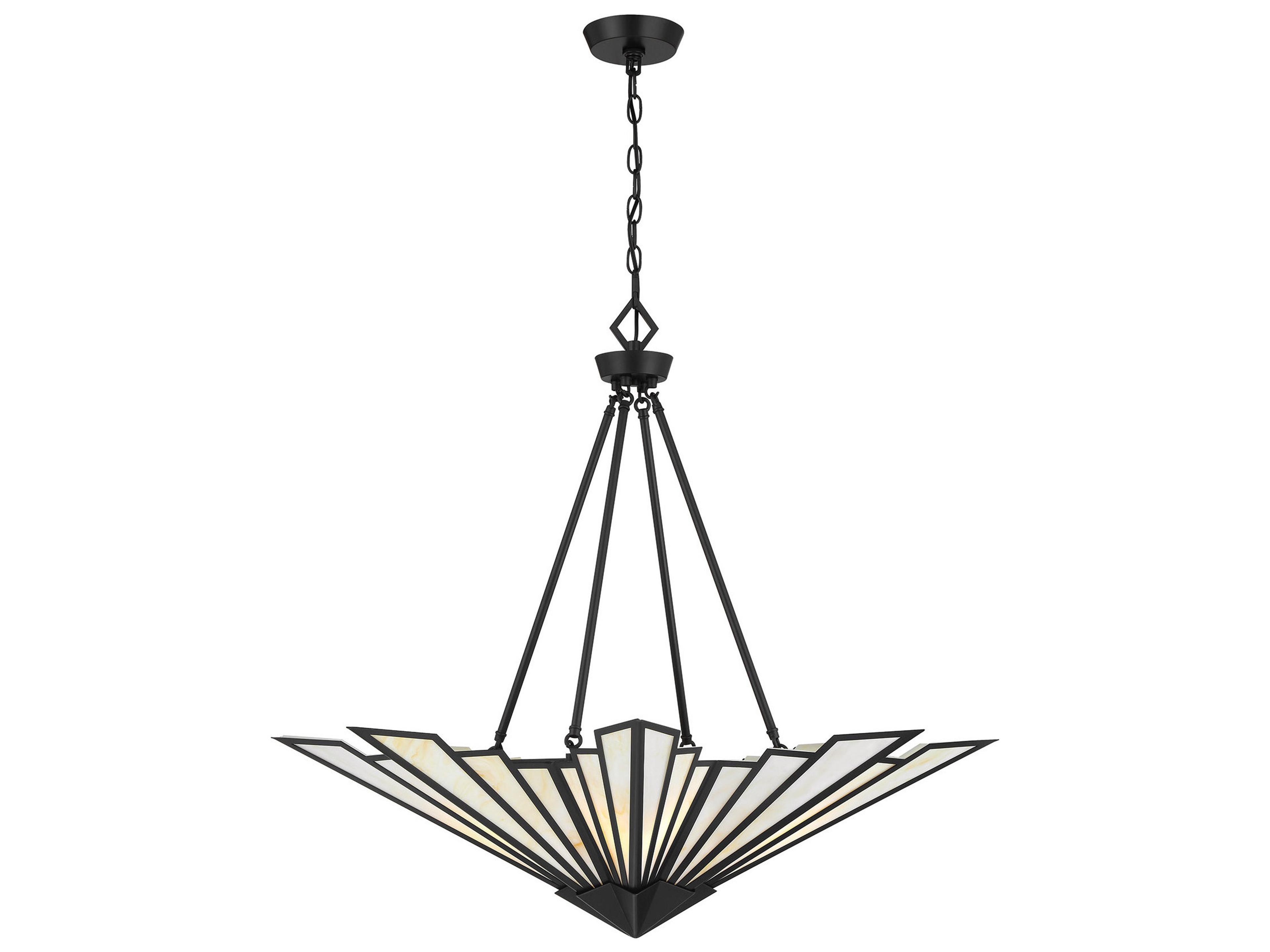 Rivage 4-Light Matte Black Pendant