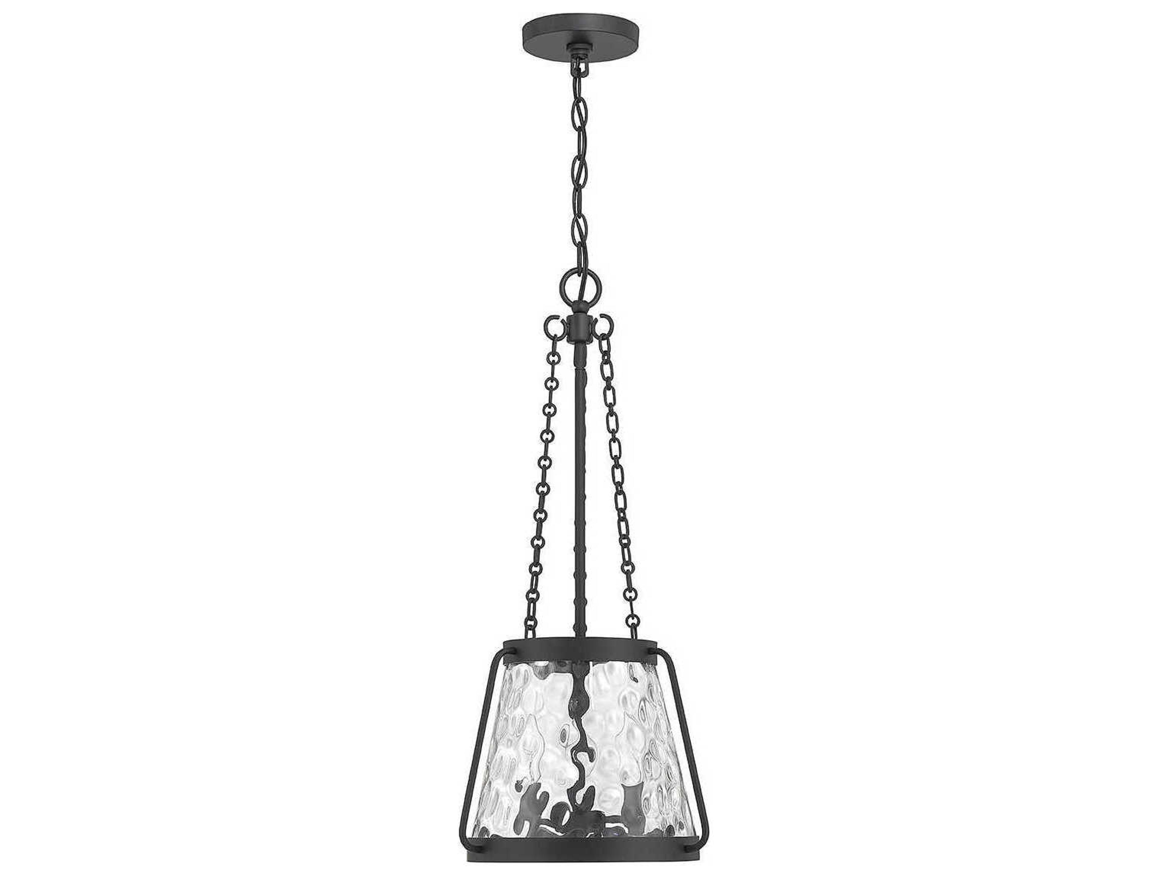 Savoy House Crawford 3-Light Matte Black Glass Mini Pendant