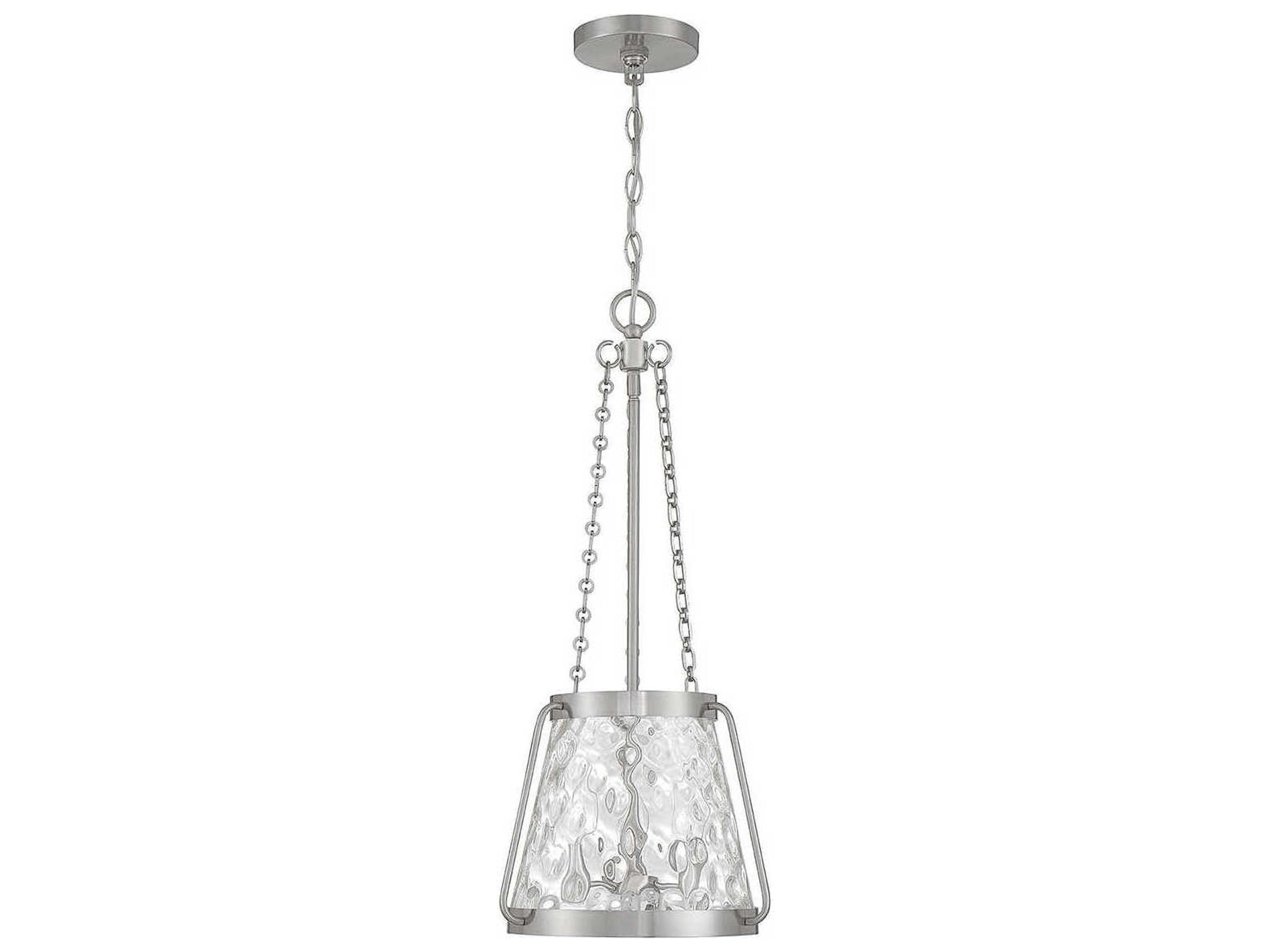 Savoy House Crawford 3-Light Satin Nickel Glass Mini Pendant