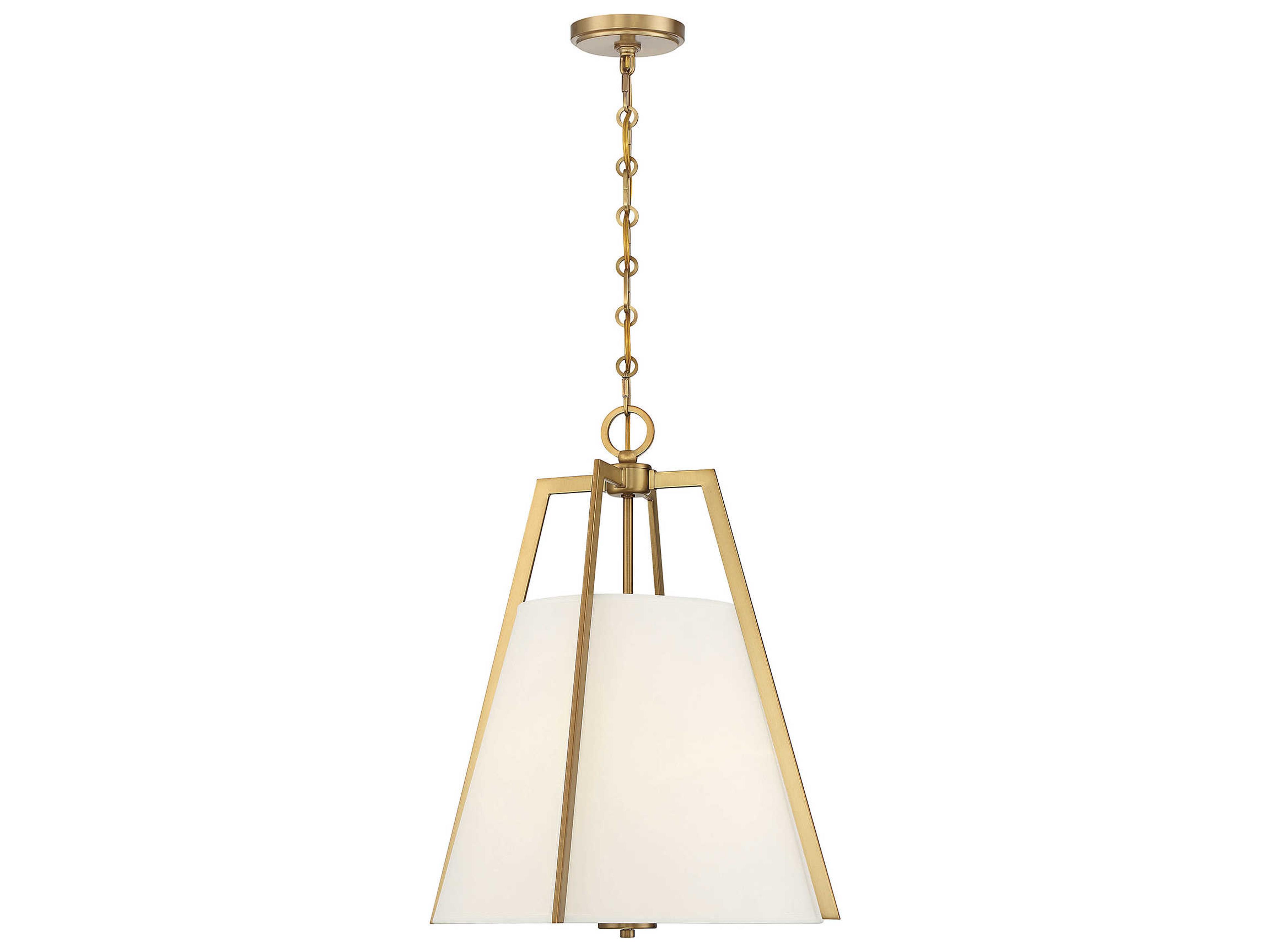 Mansfield 3-Light Warm Brass Pendant