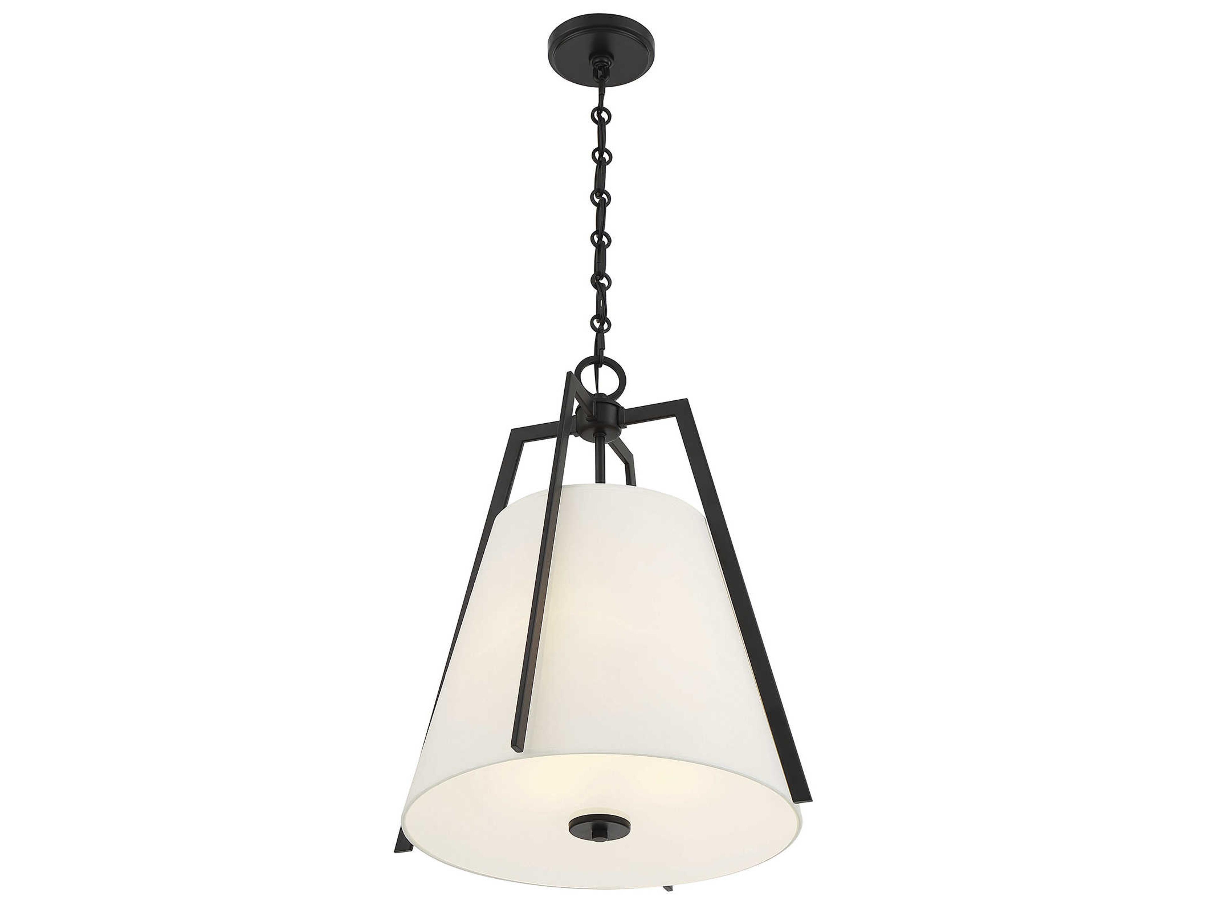 Savoy House Mansfield 3-Light Matte Black Pendant