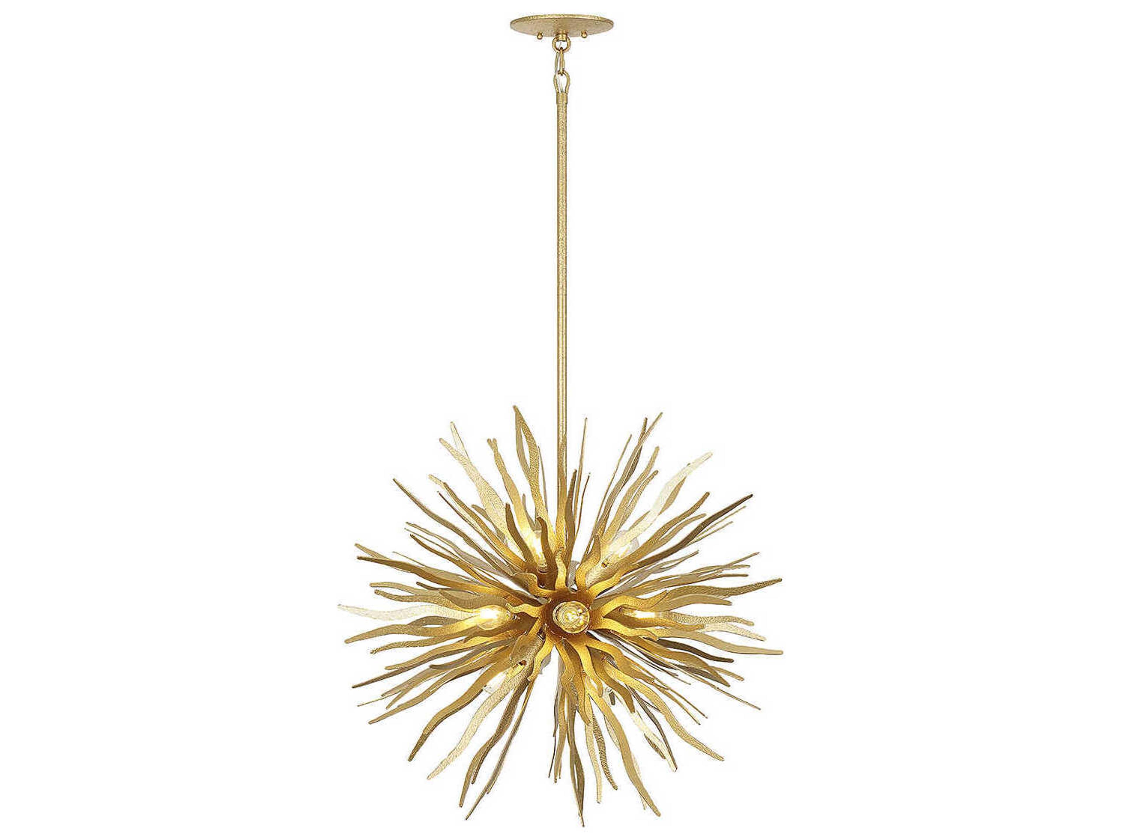 Killiam 12-Light Cavalier Gold Sputnik Pendant