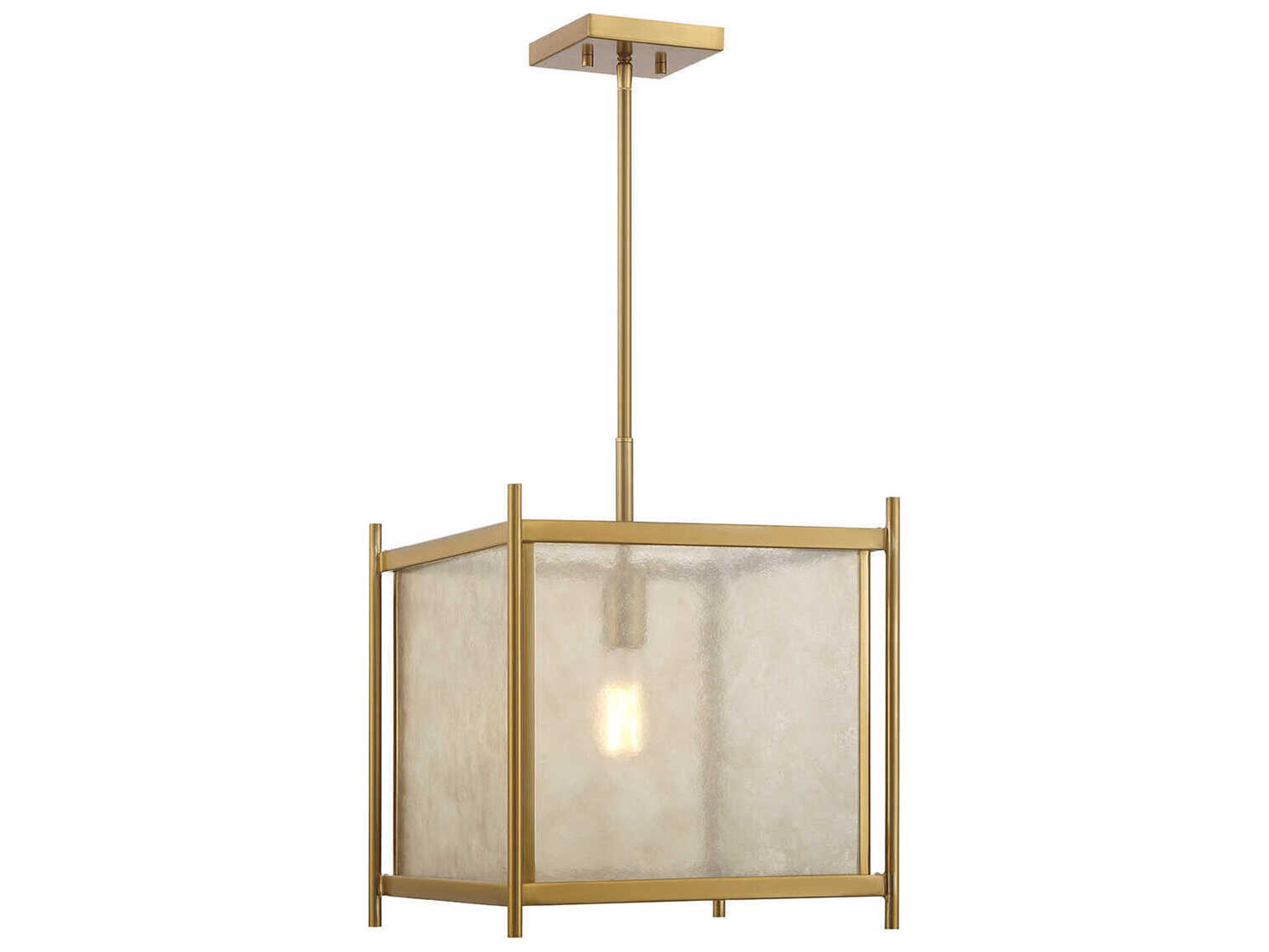 Jacobs 1-Light Warm Brass Mini Pendant