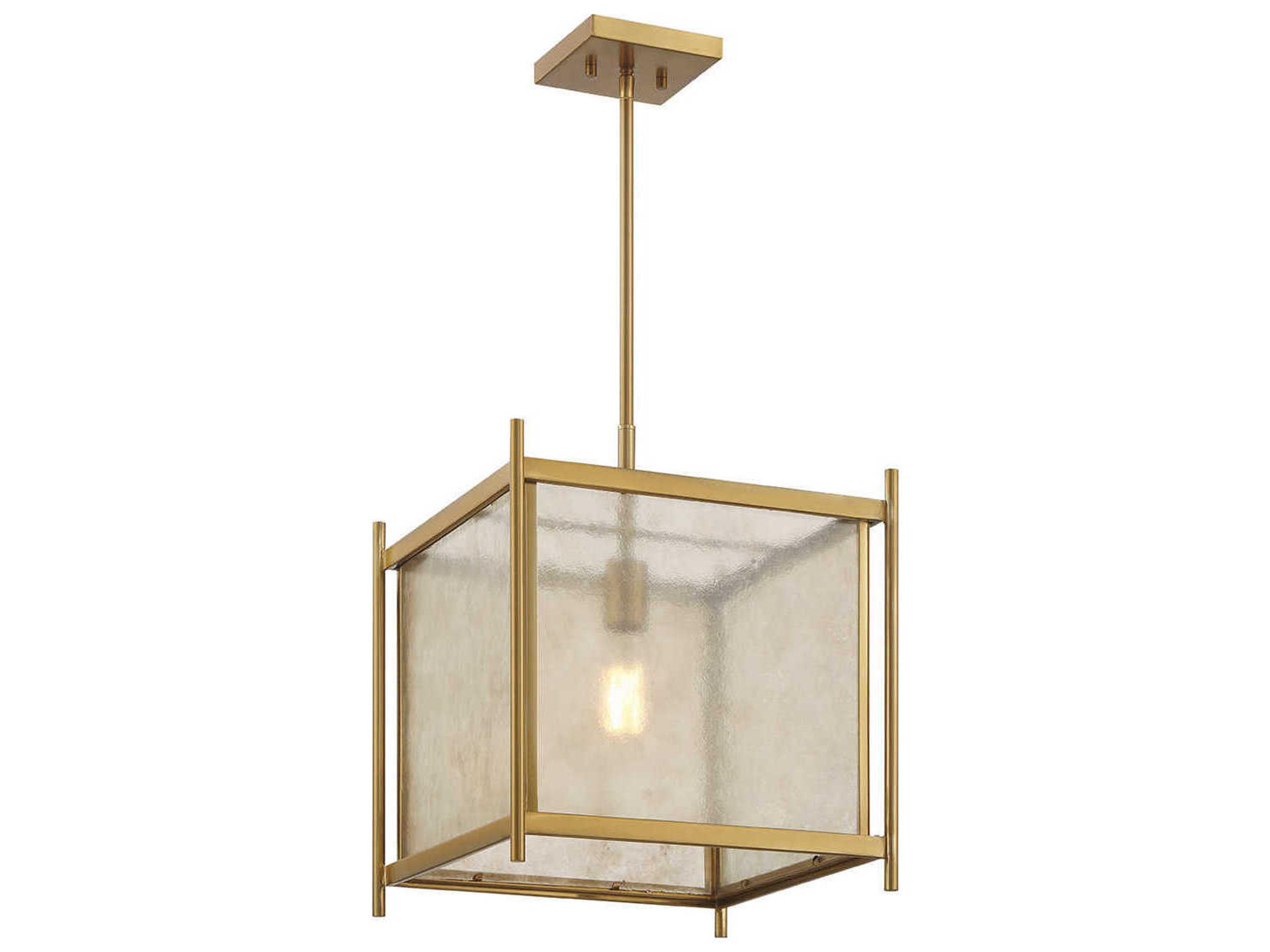Savoy House Jacobs 1-Light Warm Brass Mini Pendant