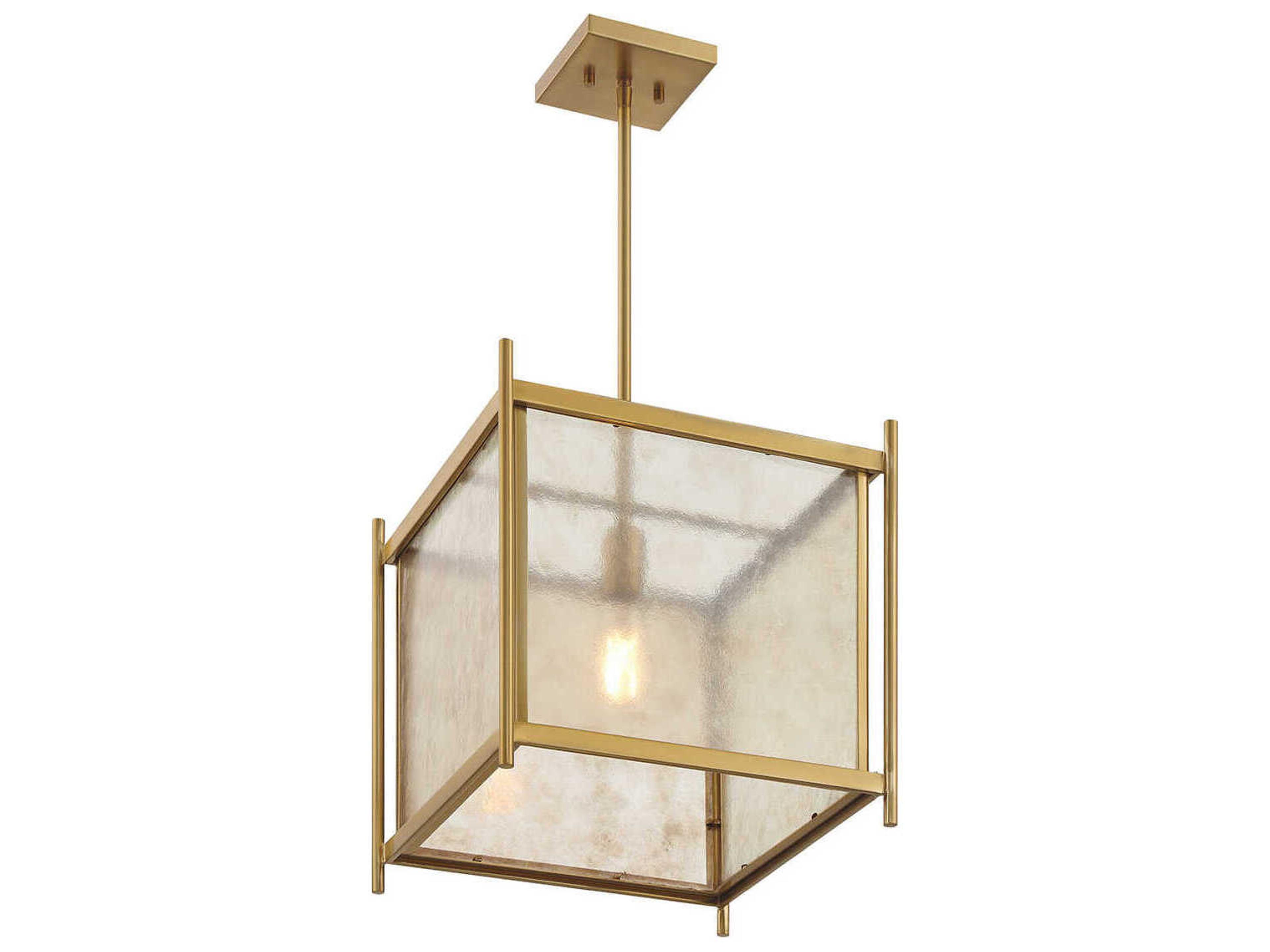 Savoy House Jacobs 1-Light Warm Brass Mini Pendant