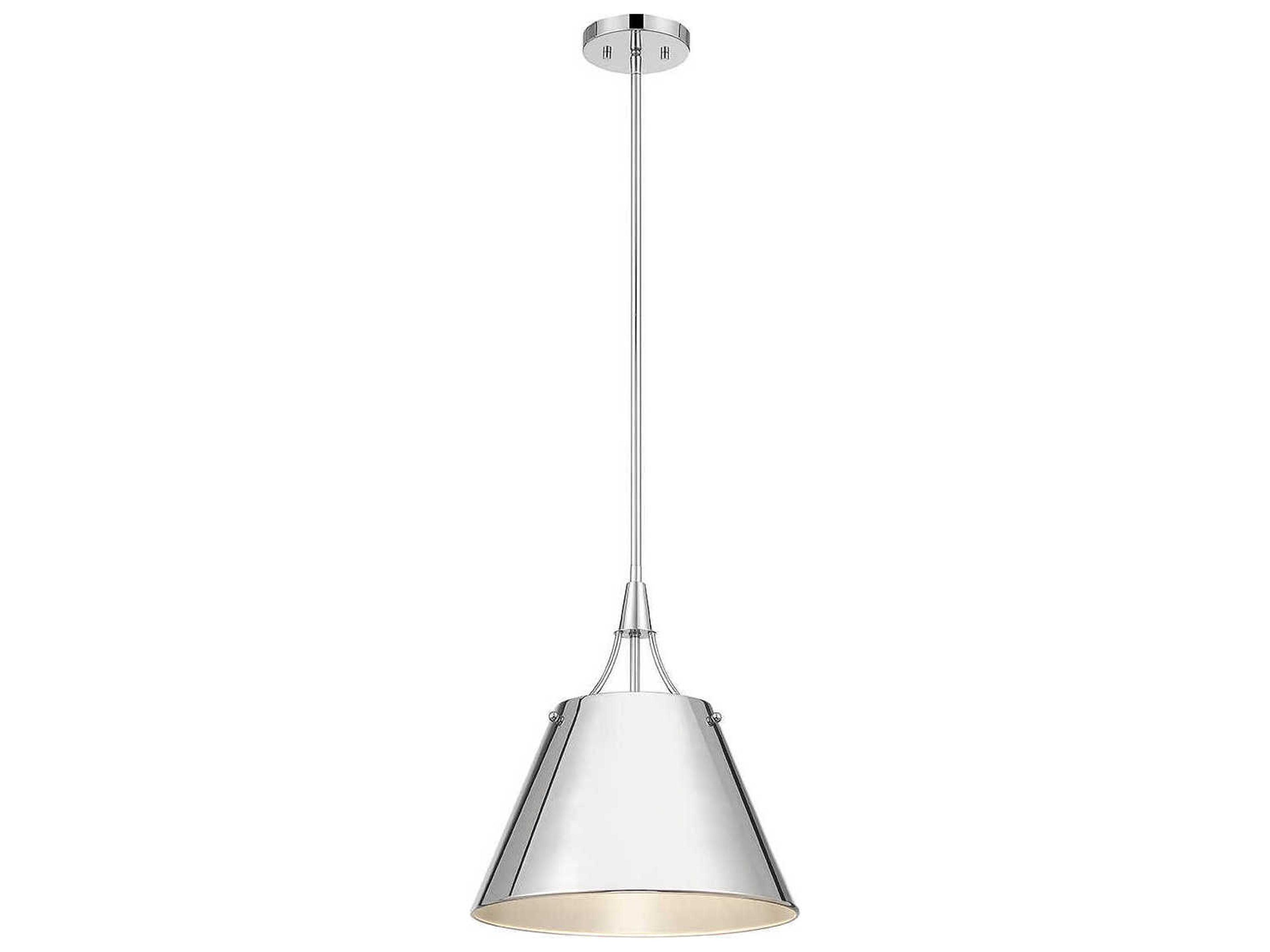 Willis 1-Light Polished Nickel Chrome Empire Pendant