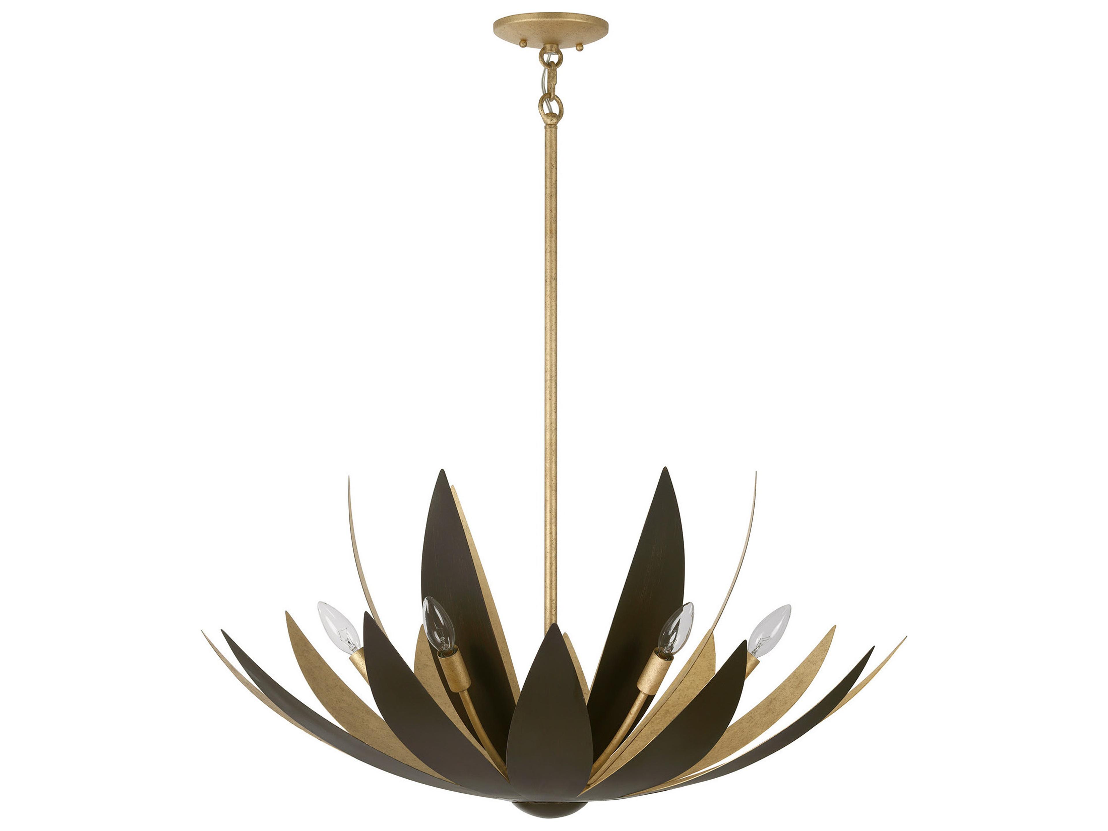 Savoy House Loto 6-Light Centura Burnished Gold Pendant