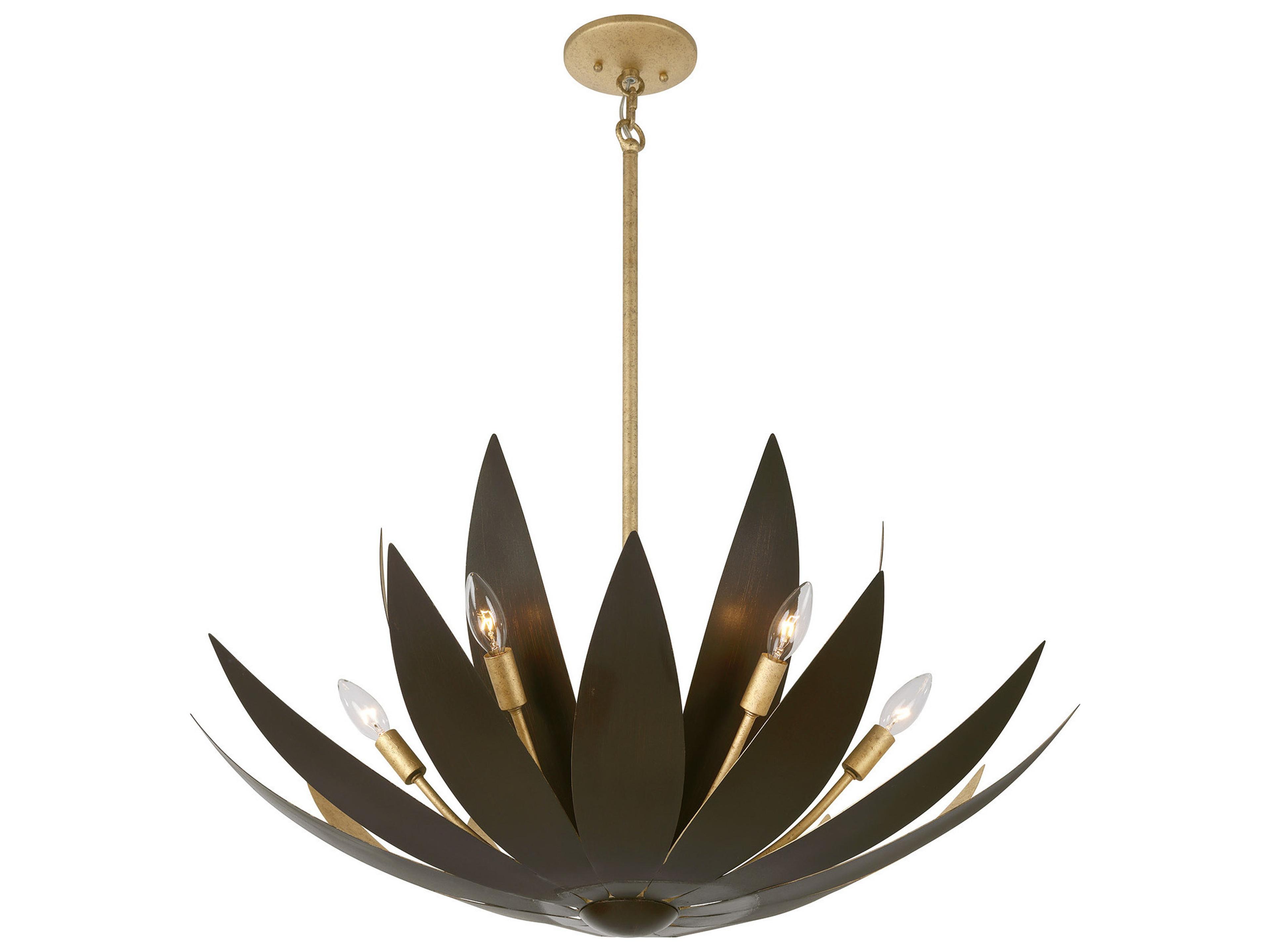 Savoy House Loto 6-Light Centura Burnished Gold Pendant