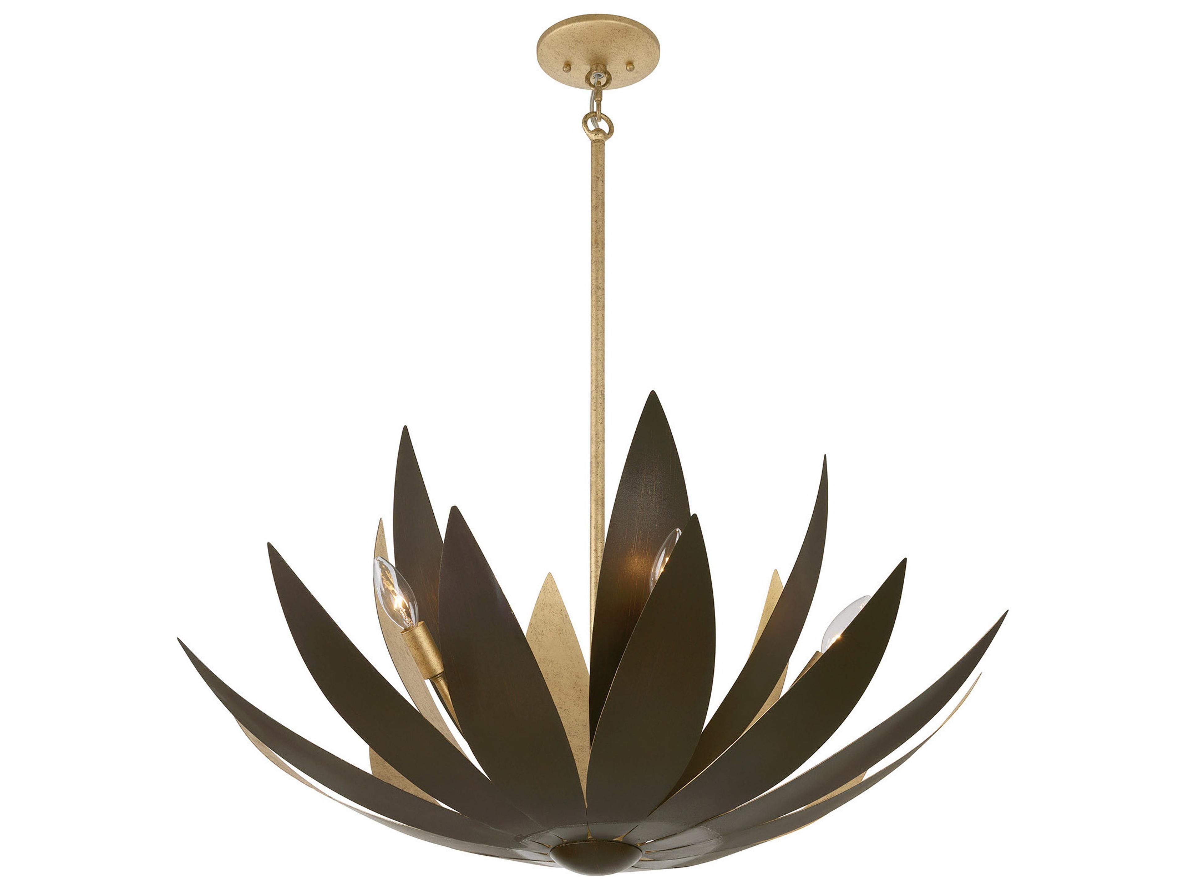 Savoy House Loto 6-Light Centura Burnished Gold Pendant