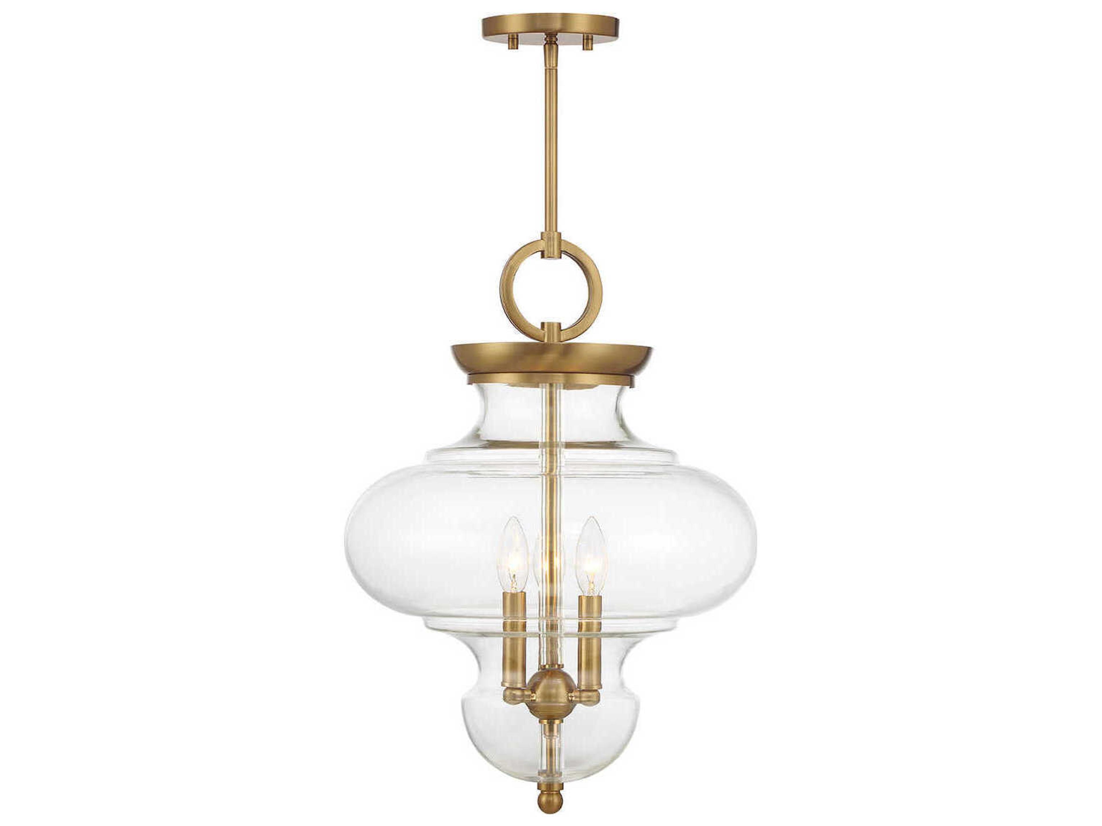 Bergdorf 3-Light Warm Brass Mini Pendant