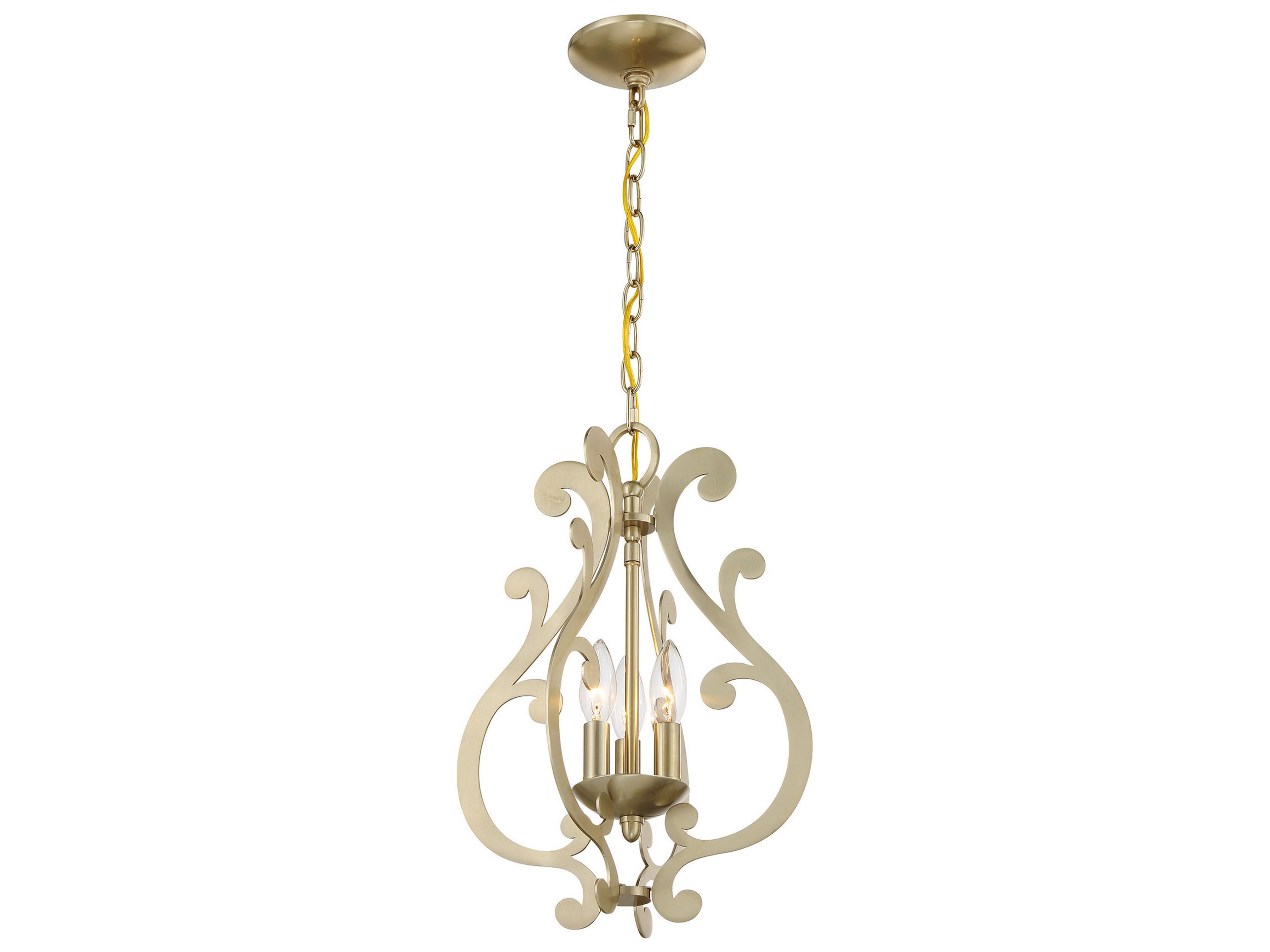 Savoy House Lombard 3-Light Noble Brass Mini Pendant