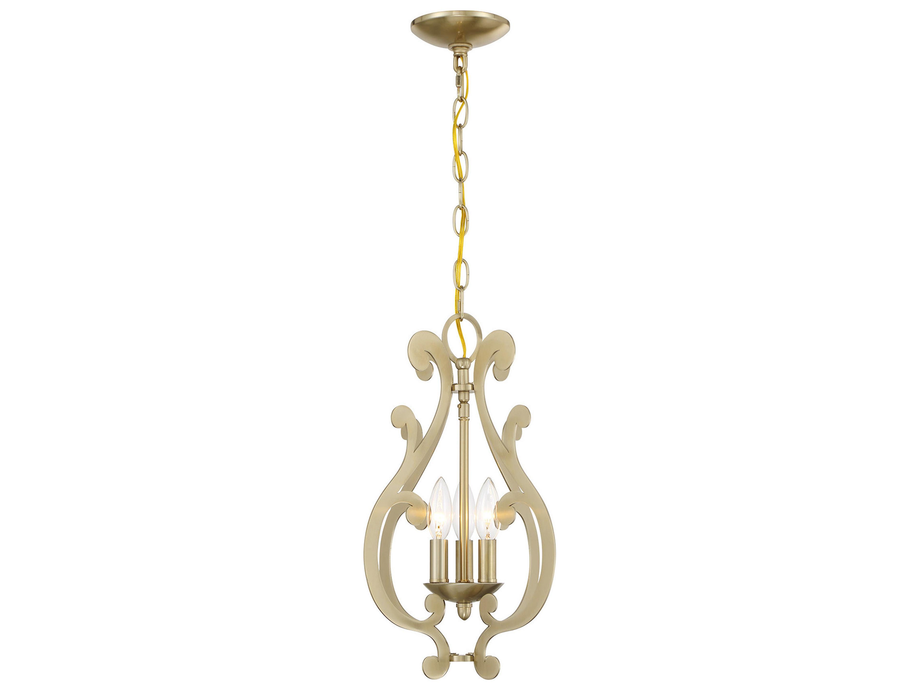 Savoy House Lombard 3-Light Noble Brass Mini Pendant