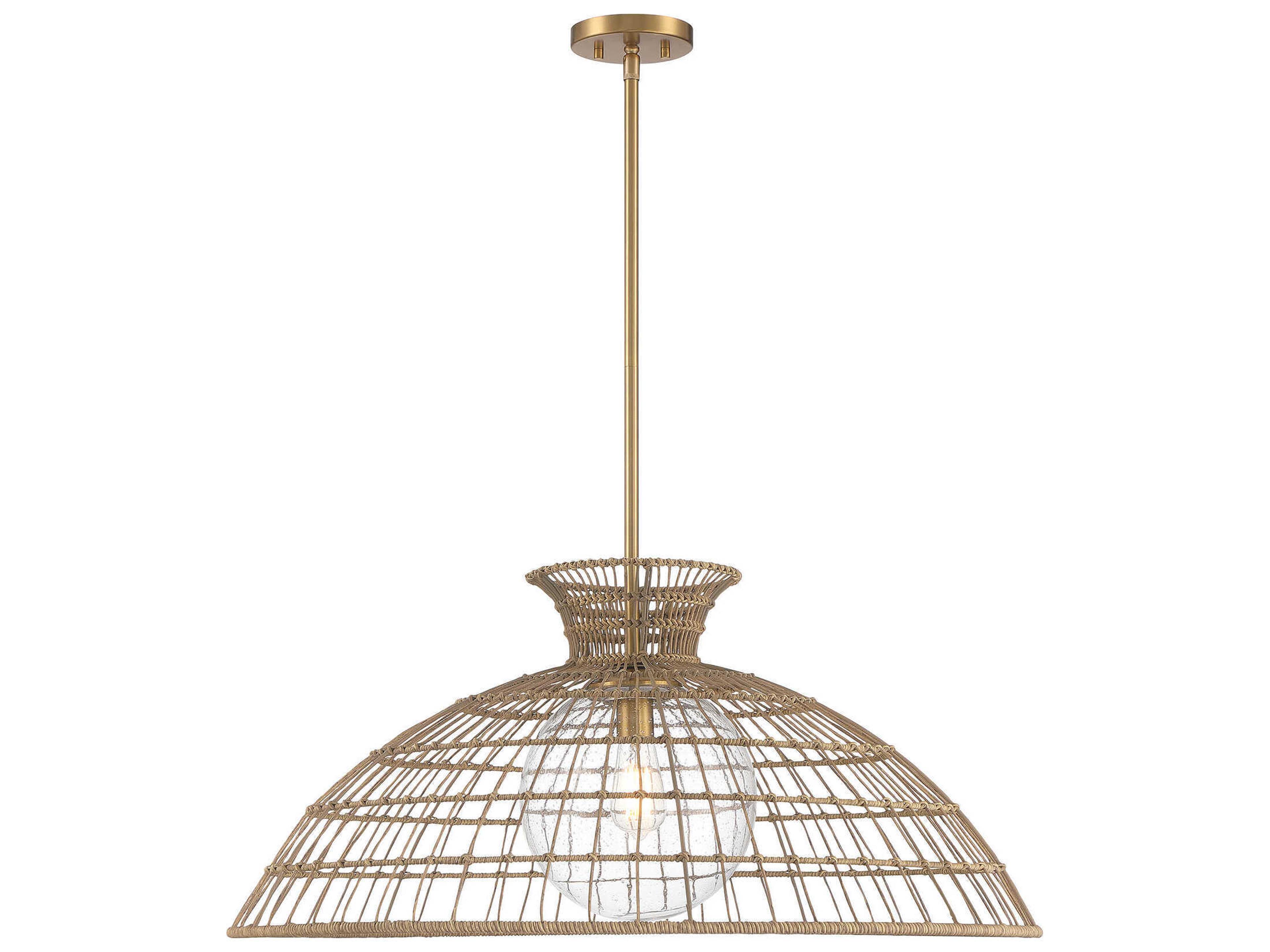 Lanai 1-Light Warm Brass Dome Pendant