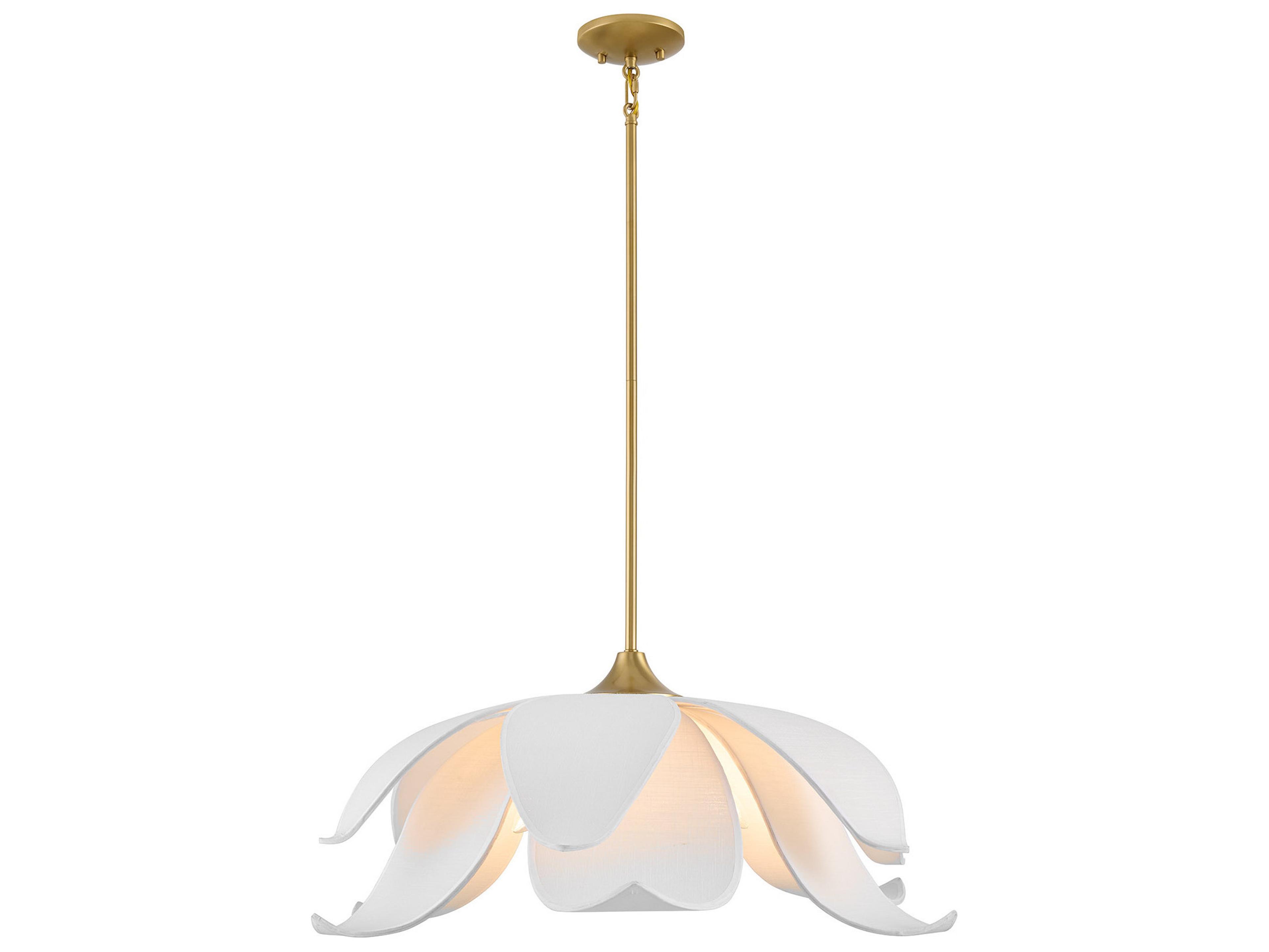 Elsie 6-Light Warm Brass Pendant