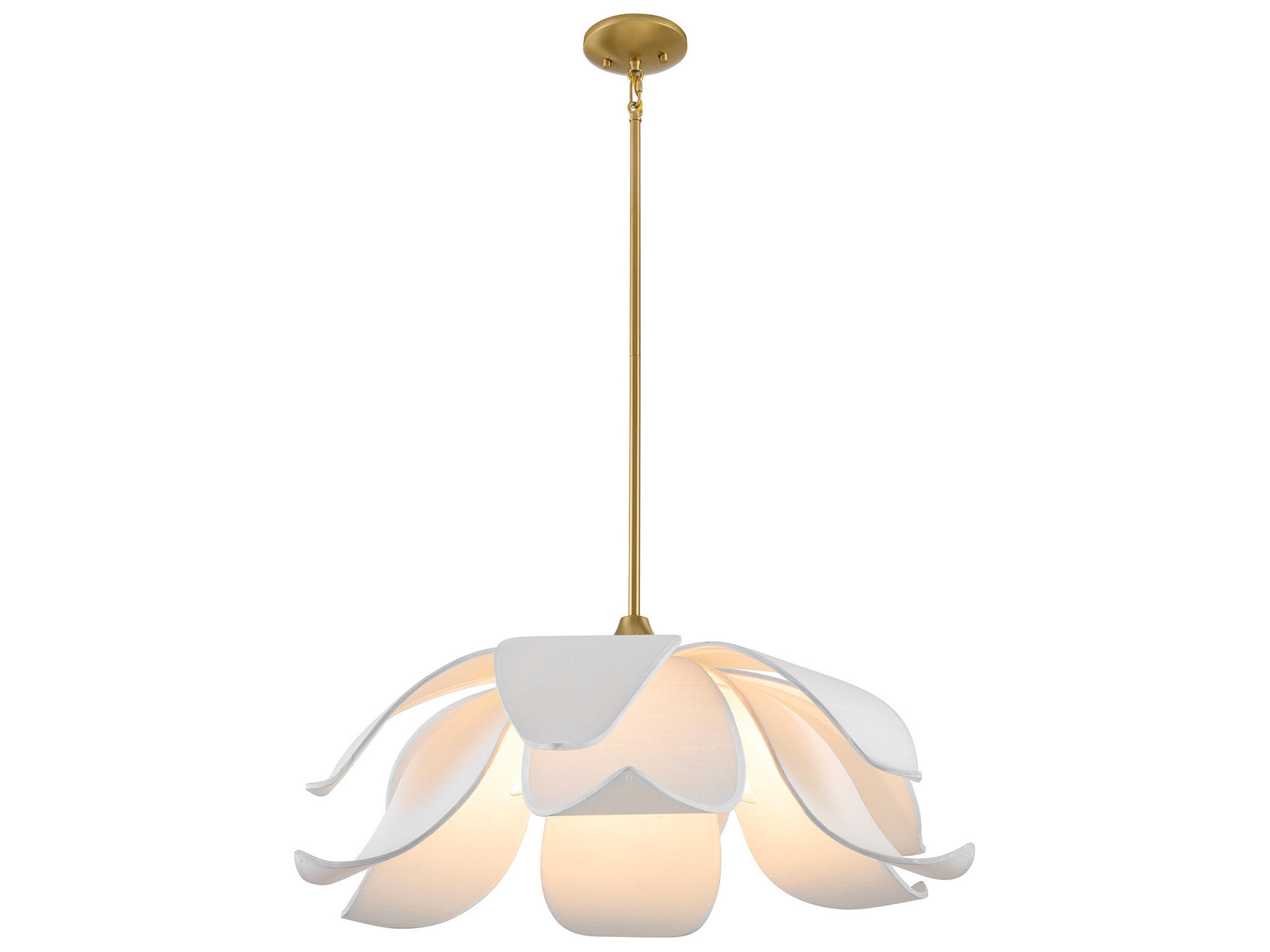 Savoy House Elsie 6-Light Warm Brass Pendant