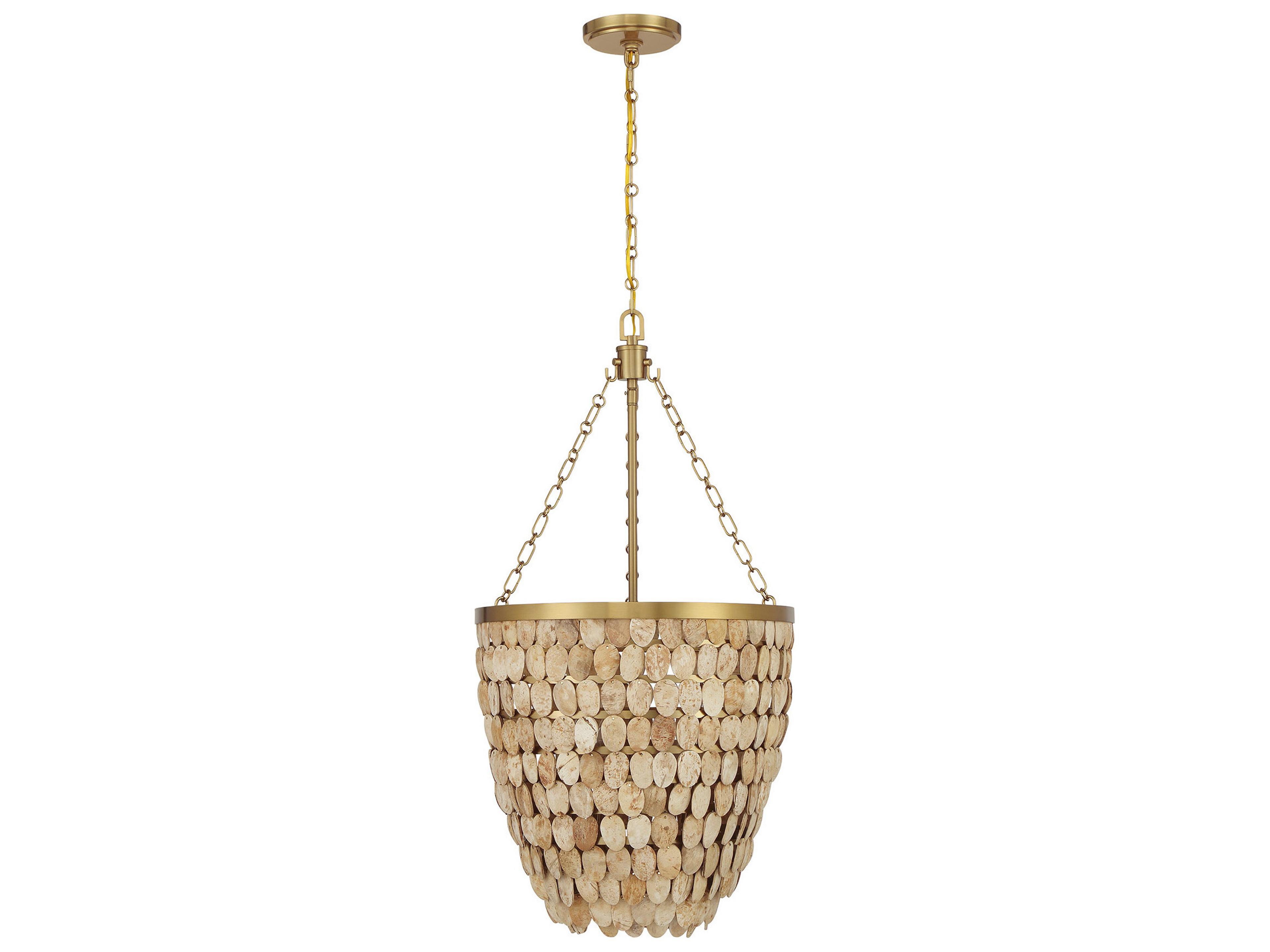 Savoy House Catalan 4-Light Warm Brass Pendant