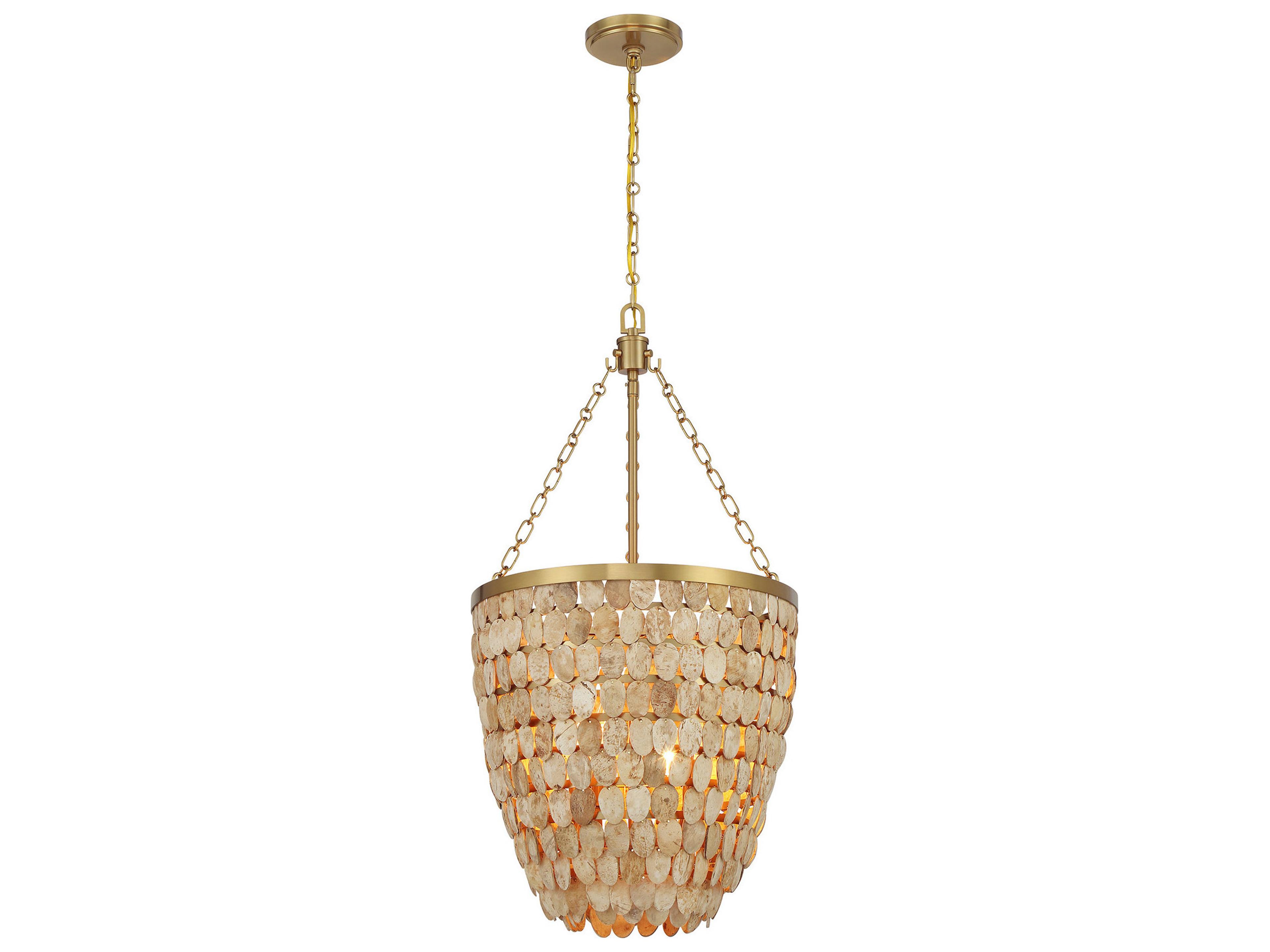 Savoy House Catalan 4-Light Warm Brass Pendant