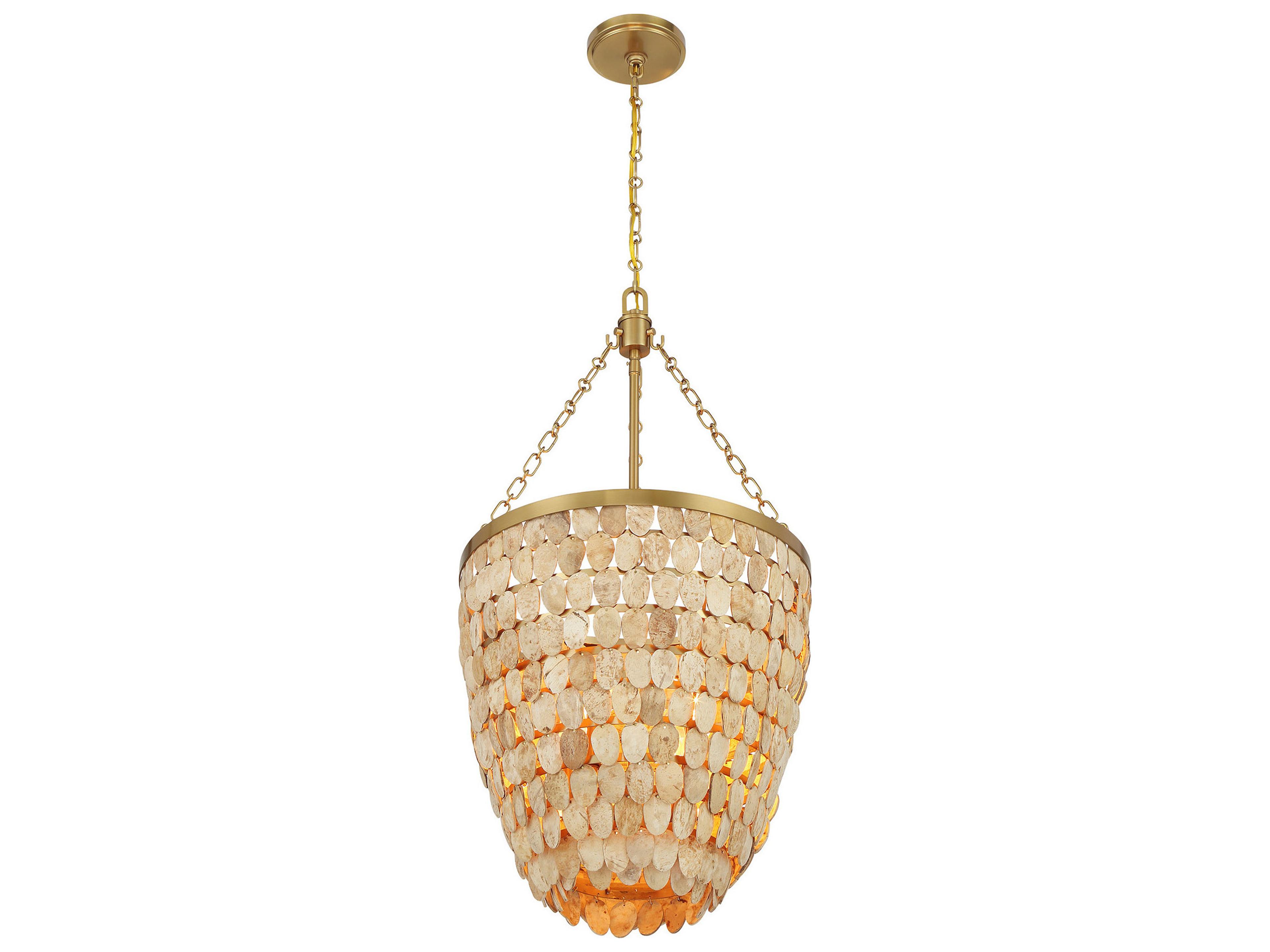 Savoy House Catalan 4-Light Warm Brass Pendant