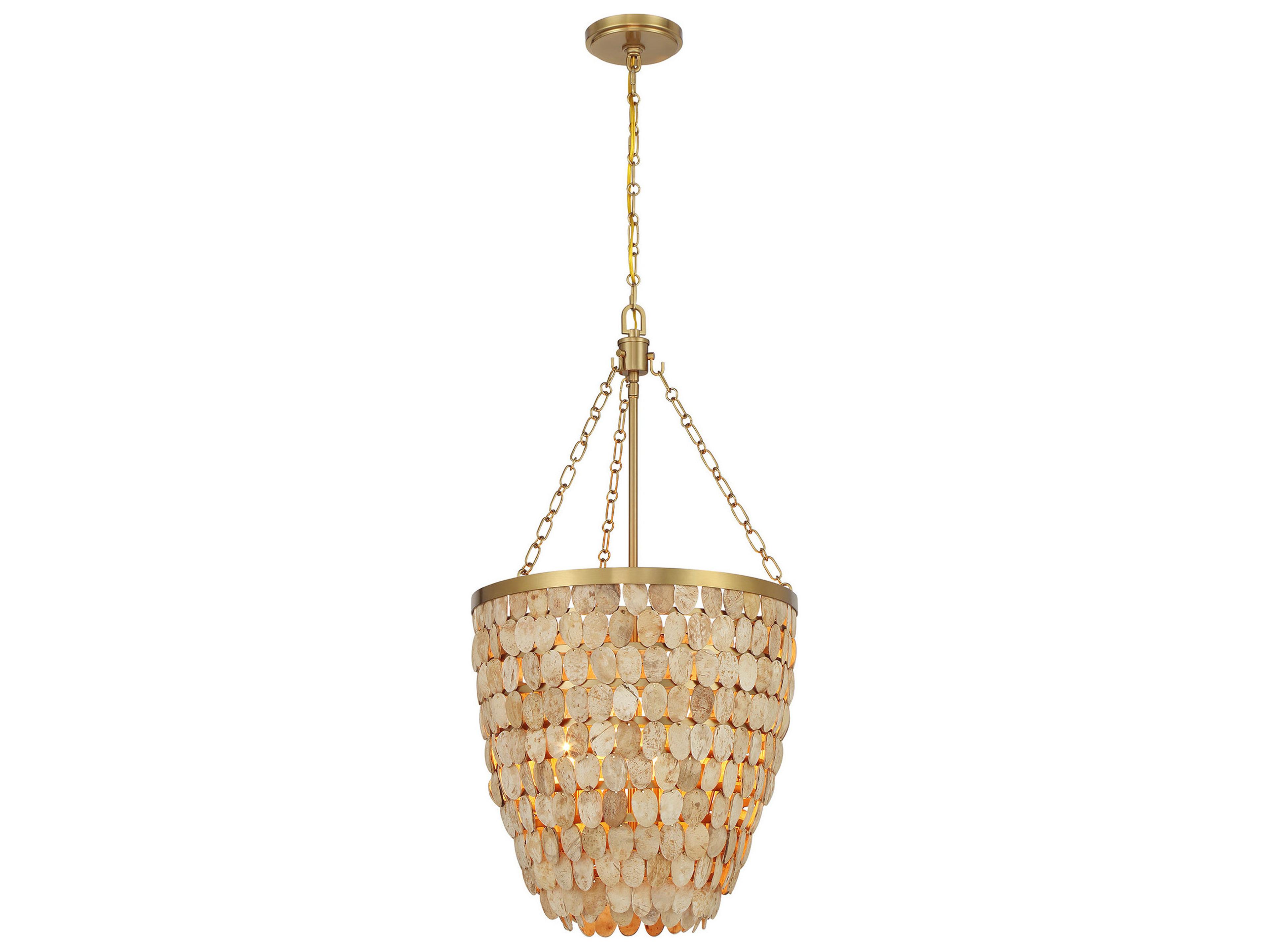Savoy House Catalan 4-Light Warm Brass Pendant
