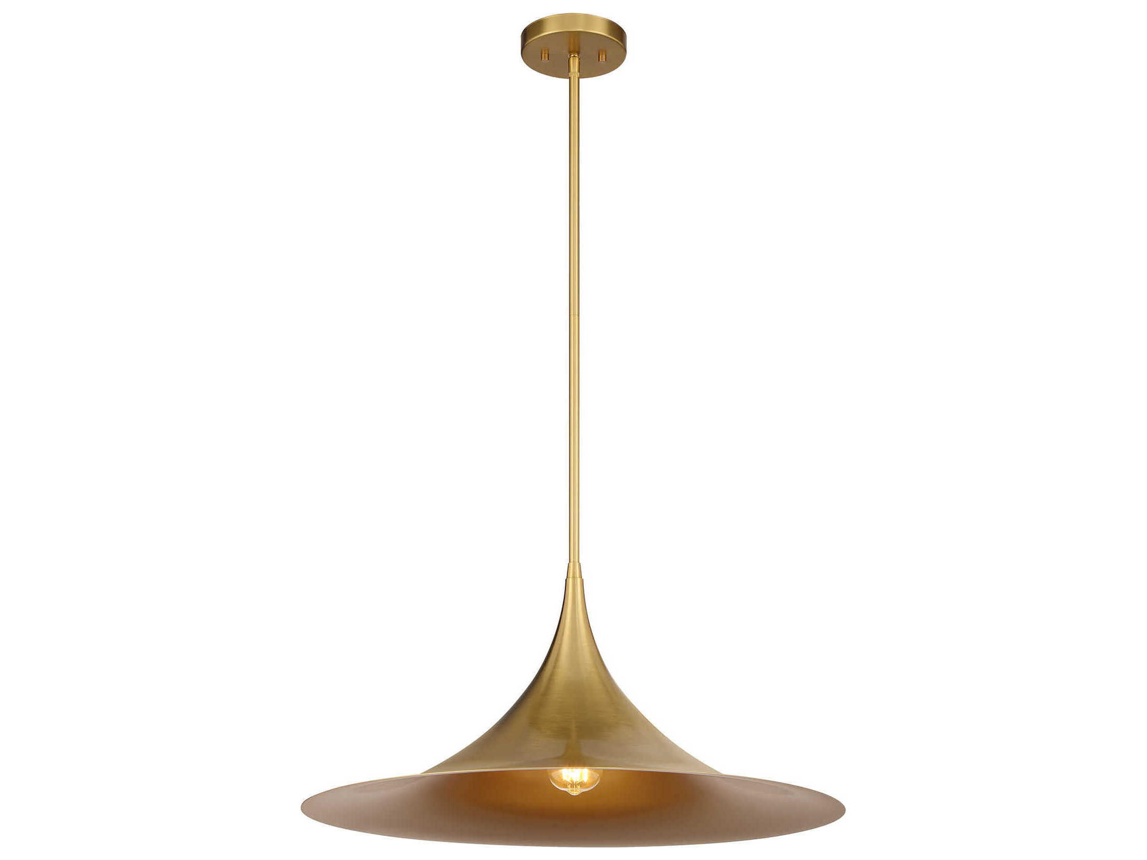 Bowdin 1-Light Warm Brass Pendant