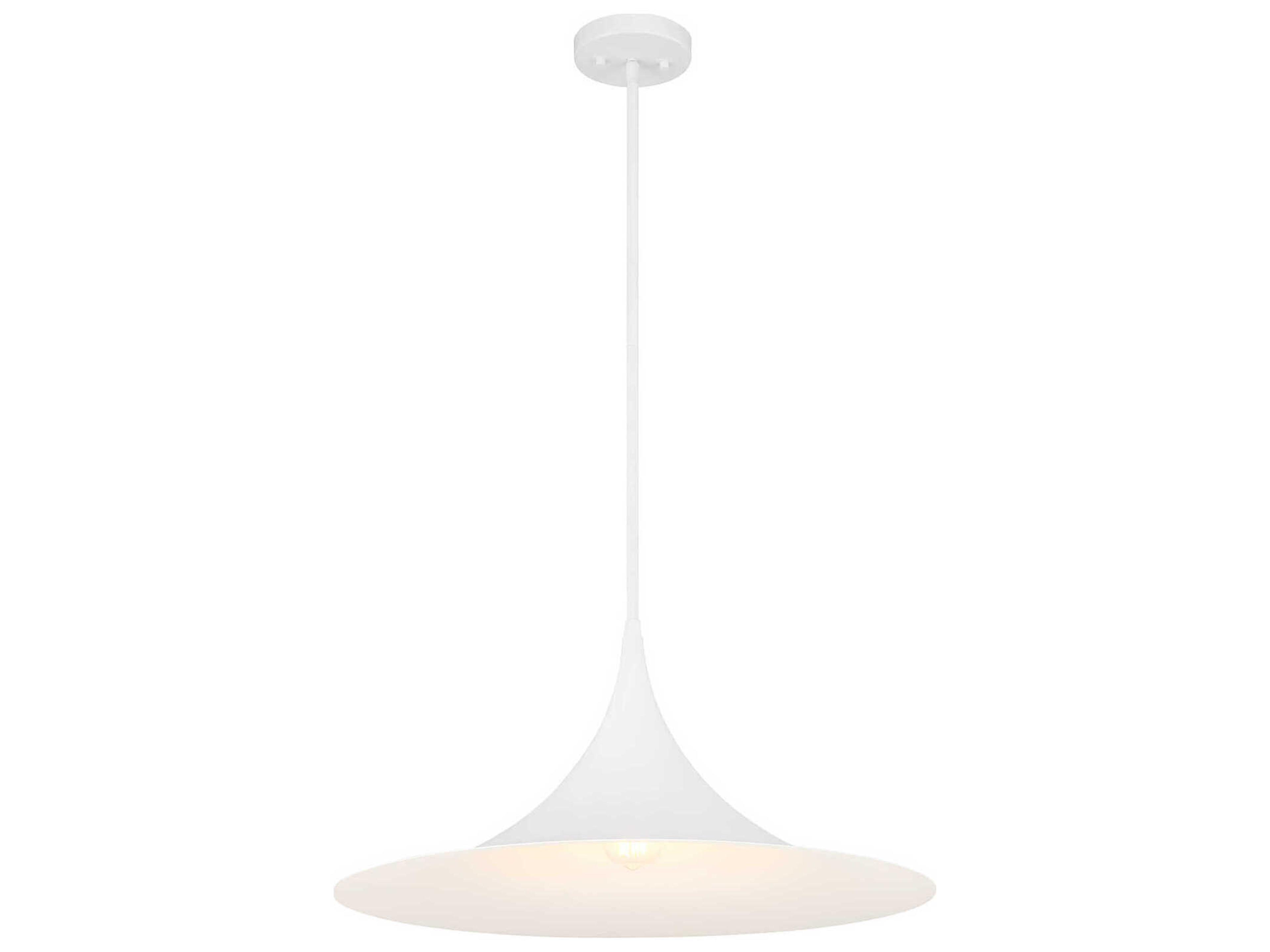 Bowdin 1-Light Bisque White Pendant