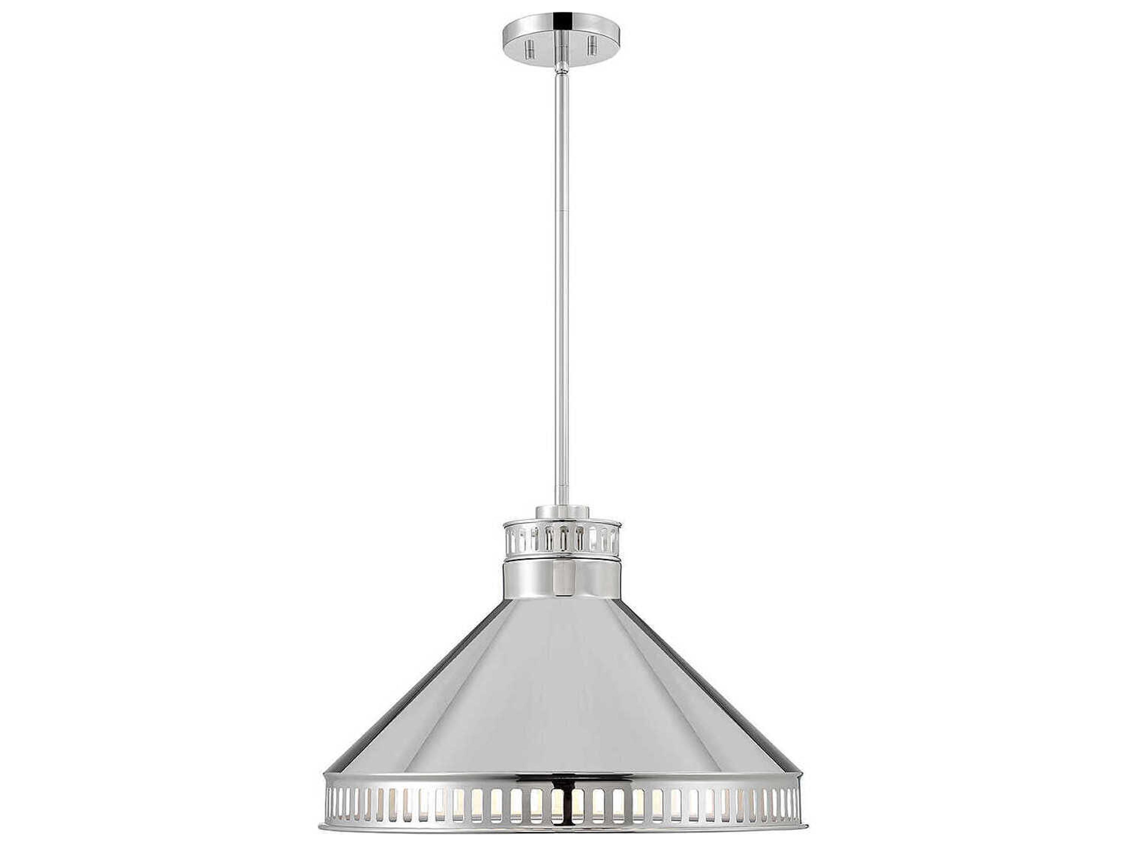 Savoy House Seagram 3-Light Polished Nickel Chrome Pendant