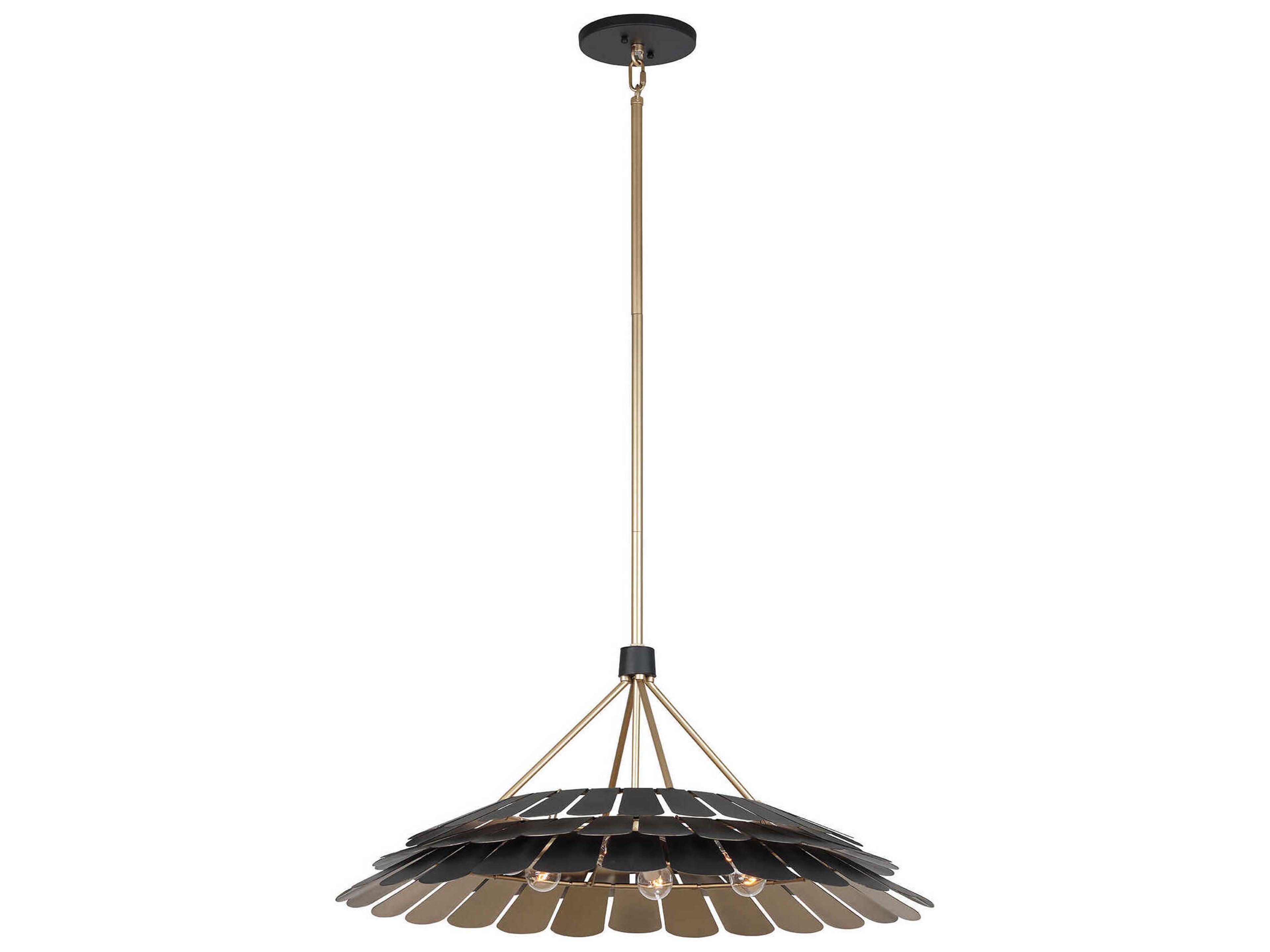 Turaco 6-Light Midnight Black Pendant