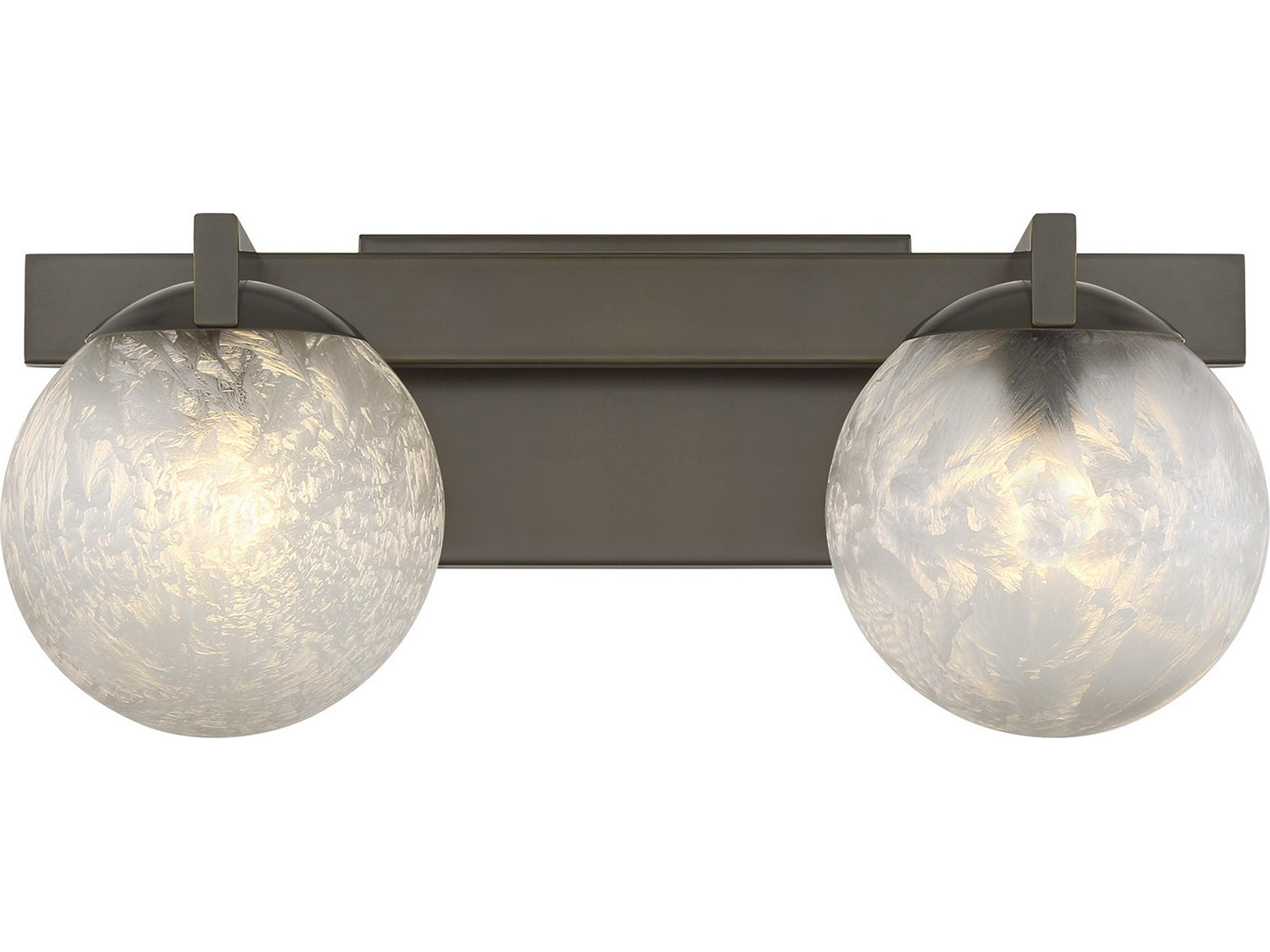 Darien 2-Light Mediterranean Bronze Vanity Light
