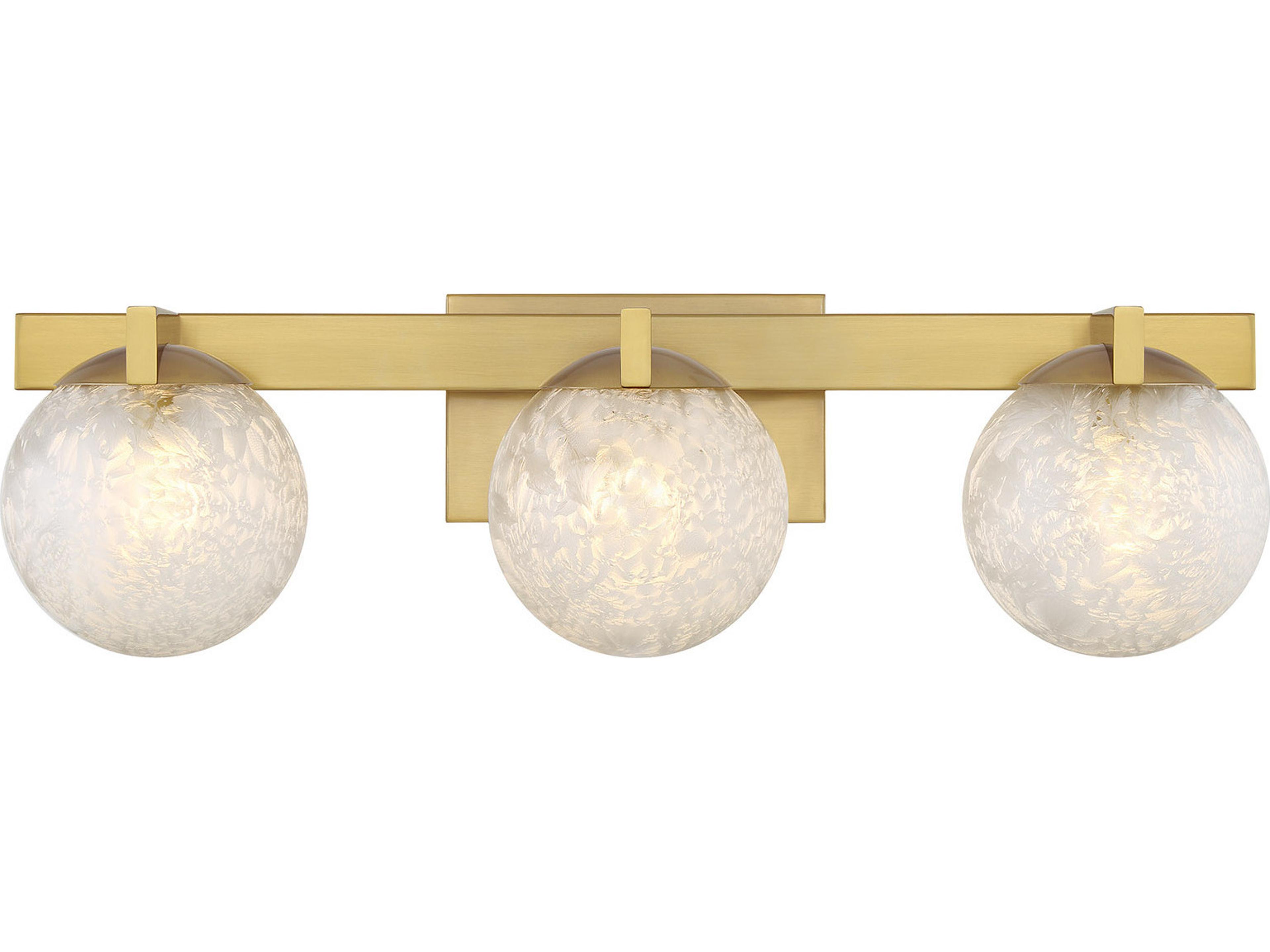 Darien 3-Light Warm Brass Vanity Light